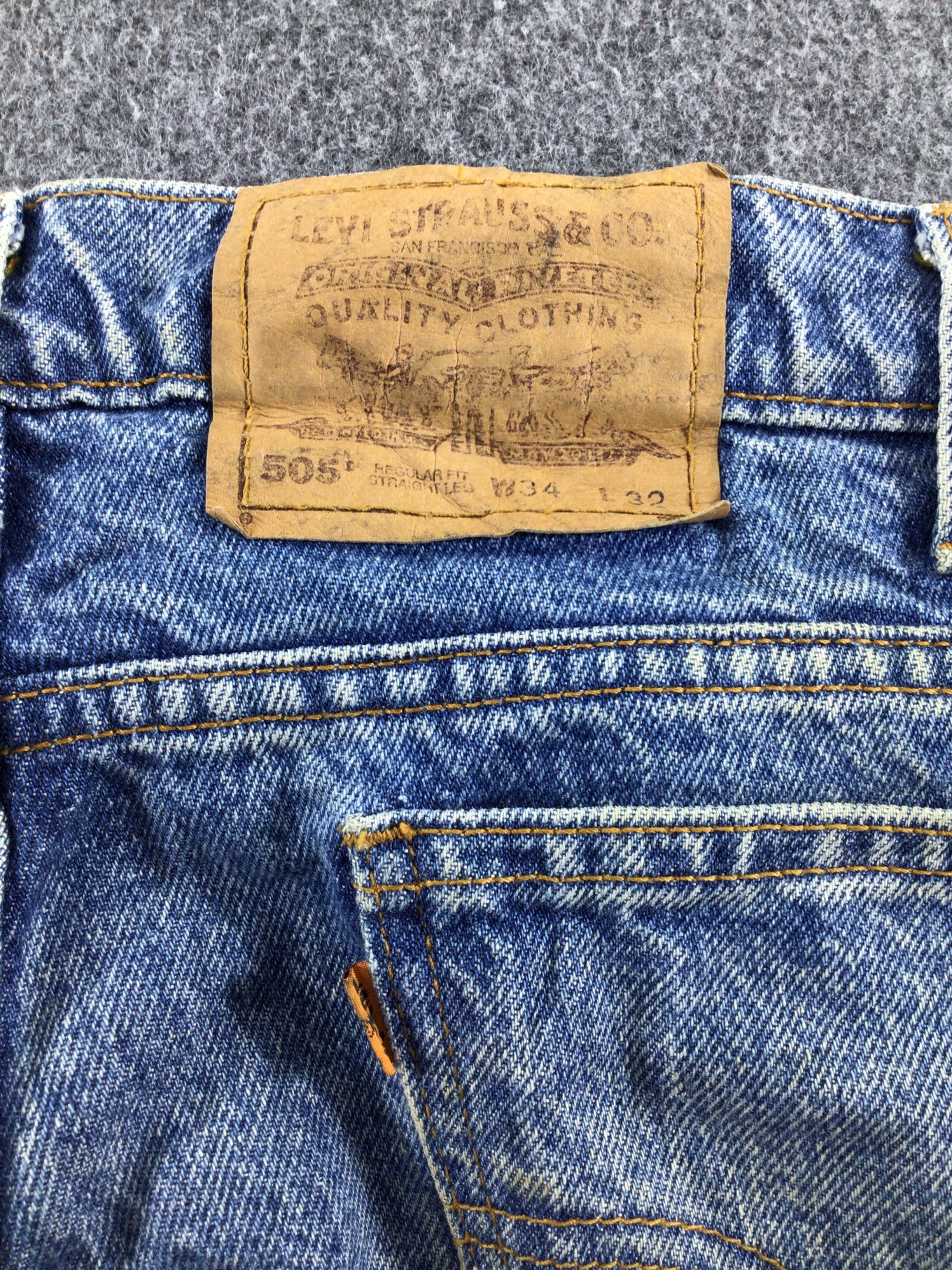 Levi's Vintage Levis 505 Orange Tab Jeans Rusty Wash - J317 Size US 34 / EU 50 - 5 Thumbnail