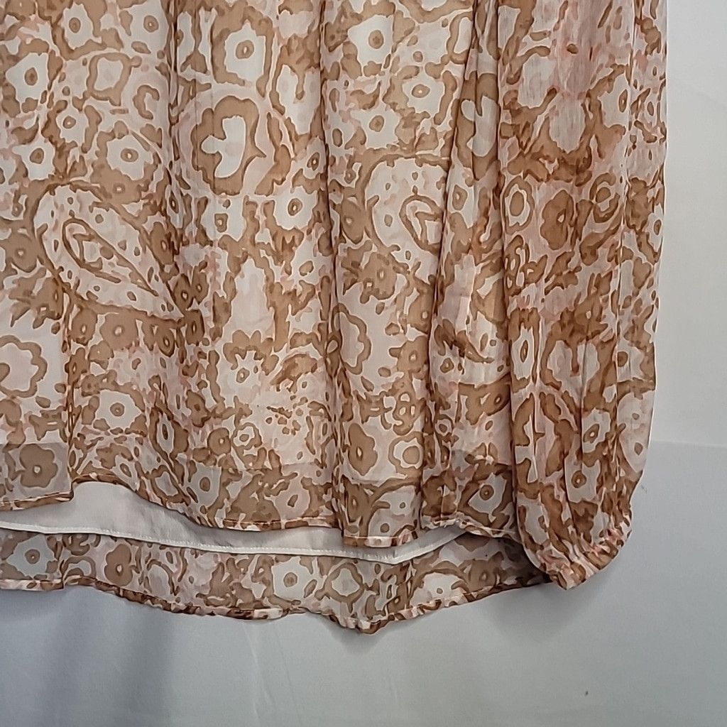Joie NWT Limited Edition Joie brushed clay print peasant blouse L Size L / US 10 / IT 46 - 5 Thumbnail