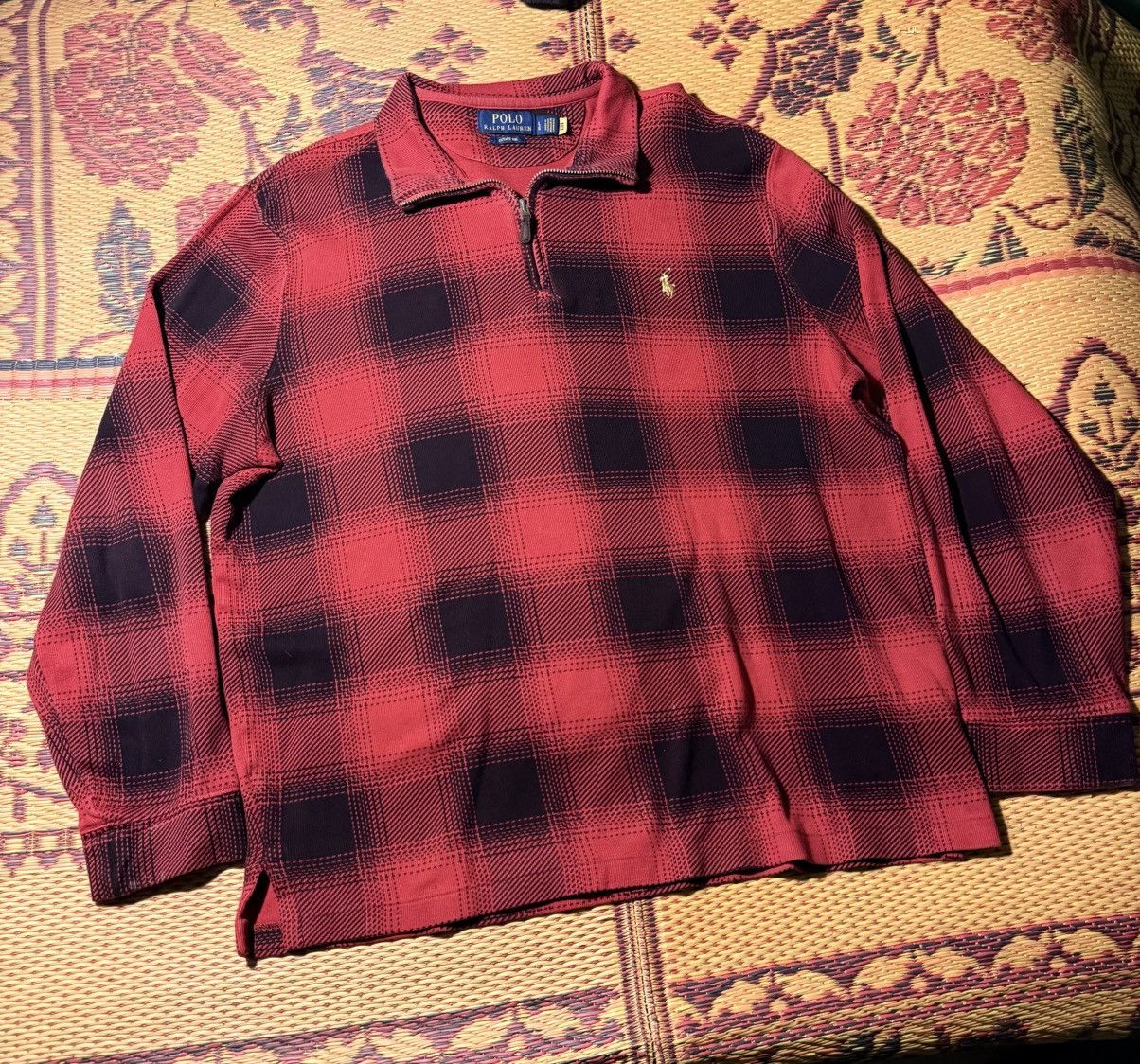 Polo Ralph Lauren Polo Ralph Lauren Plaid Half Zip Size US L / EU 52-54 / 3 - 1 Thumbnail