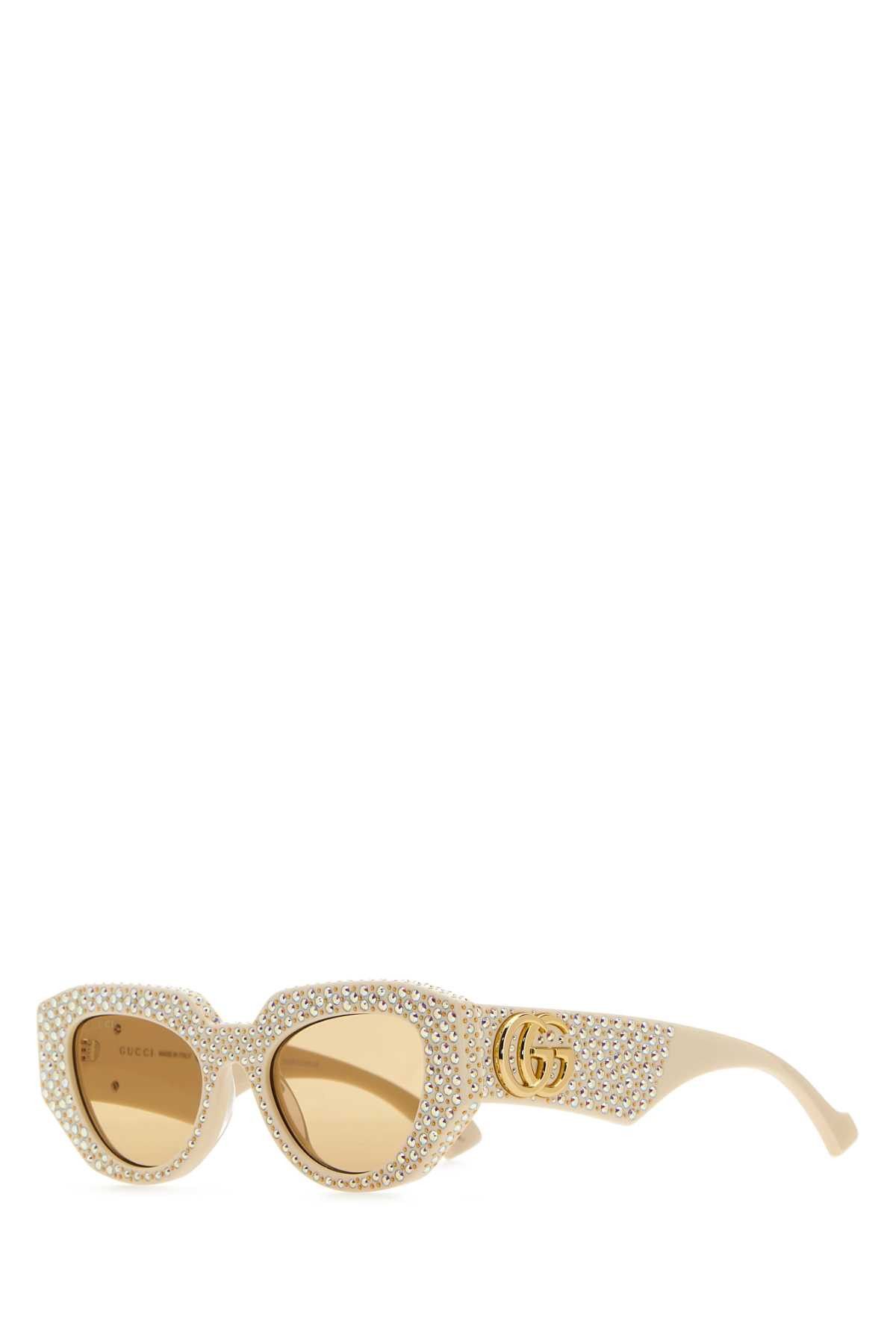 Gucci Embellished Acetate Sunglasses Size ONE SIZE - 1 Thumbnail