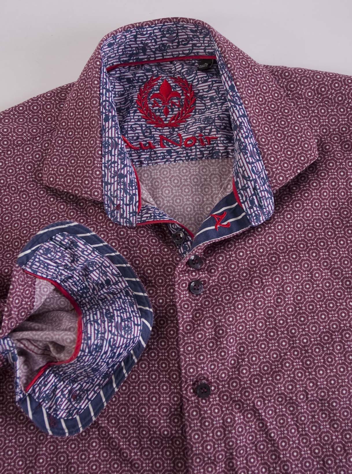 Au Noir Au Noir Shirt Size 3/ M Burgundy Size US M / EU 48-50 / 2 - 1 Thumbnail