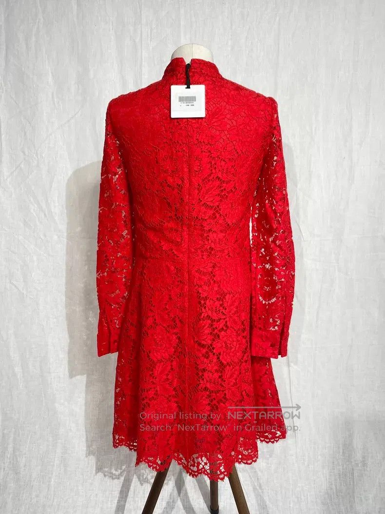 Valentino Valentino Red lace dress Size XS / US 0-2 / IT 36-38 - 2 Thumbnail