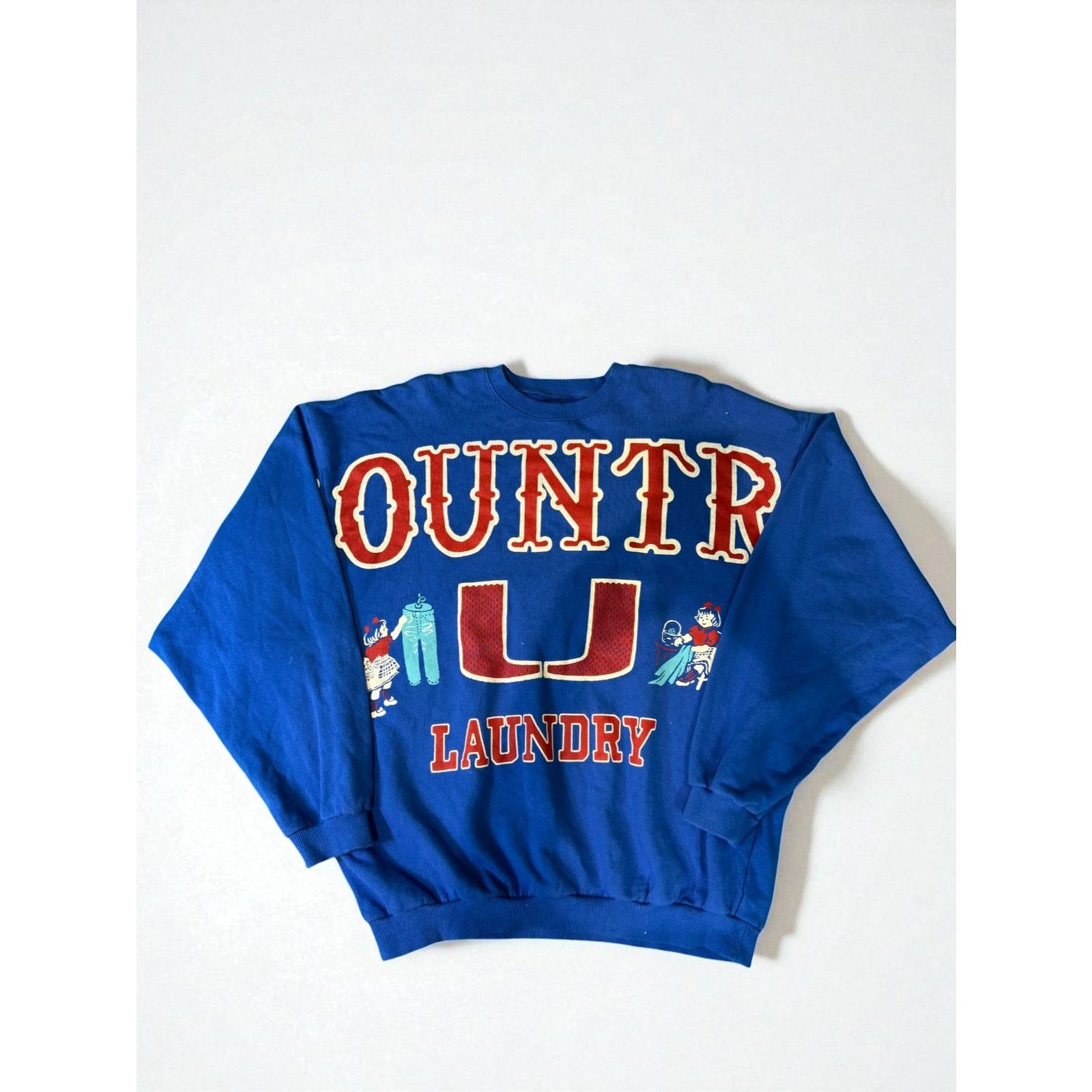 Kapital Kapital Kountry Blue & Red Crewneck Size ONE SIZE - 3 Thumbnail