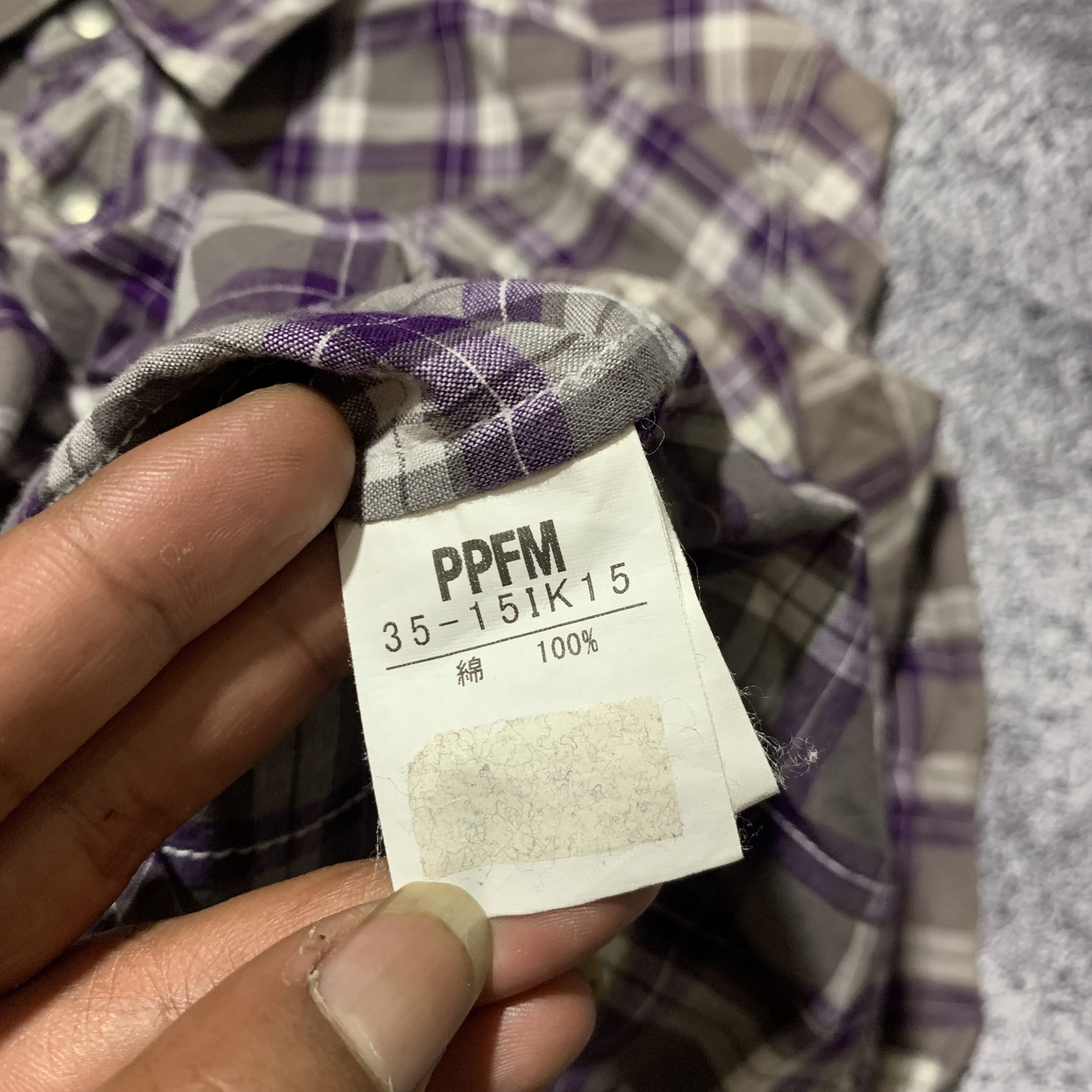 PPFM 2000s PPFM Plaid Pocket Zip Snap Button Shirt Size US M / EU 48-50 / 2 - 7 Thumbnail