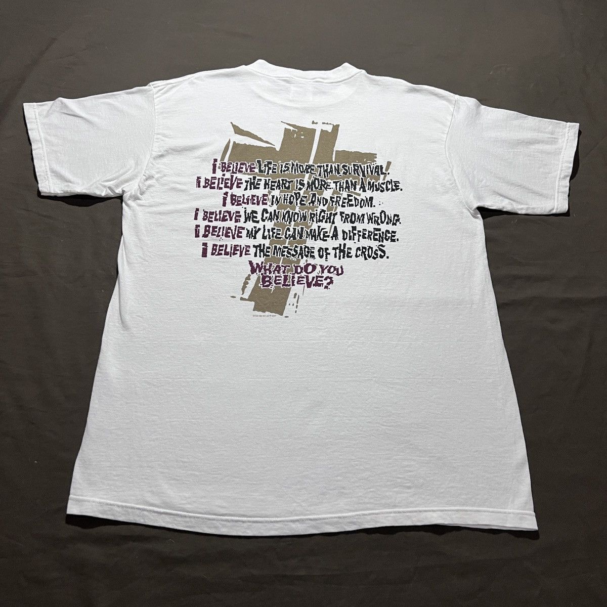 Vintage Vintage 90s Jesus God Holy Bible Promo Tee XL Size US XL / EU 56 / 4 - 2 Thumbnail