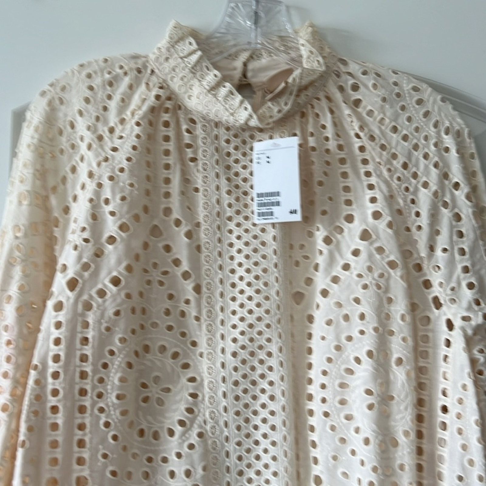 H&M H&M Eyelet long sleeve drop waist tunic dress boho medium Size M / US 6-8 / IT 42-44 - 6 Thumbnail