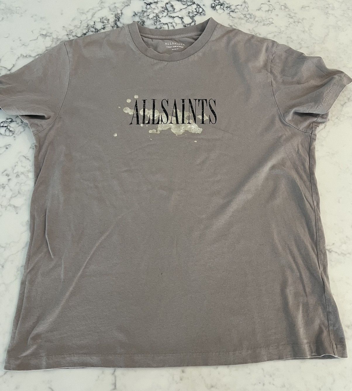Allsaints All Saints Splatter Tee Shirt Short Sleeve XS 100% Cotton Size US XS / EU 42 / 0 - 9 Thumbnail