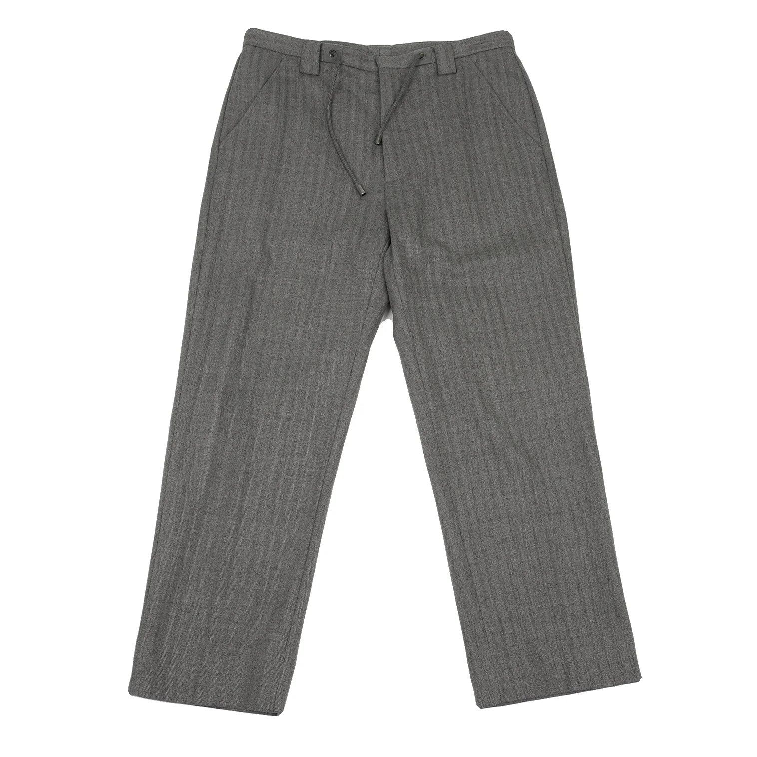Maison Margiela Wool Herringbone Pants in Gray Size 44 Size US 28 / EU 44 - 1 Thumbnail