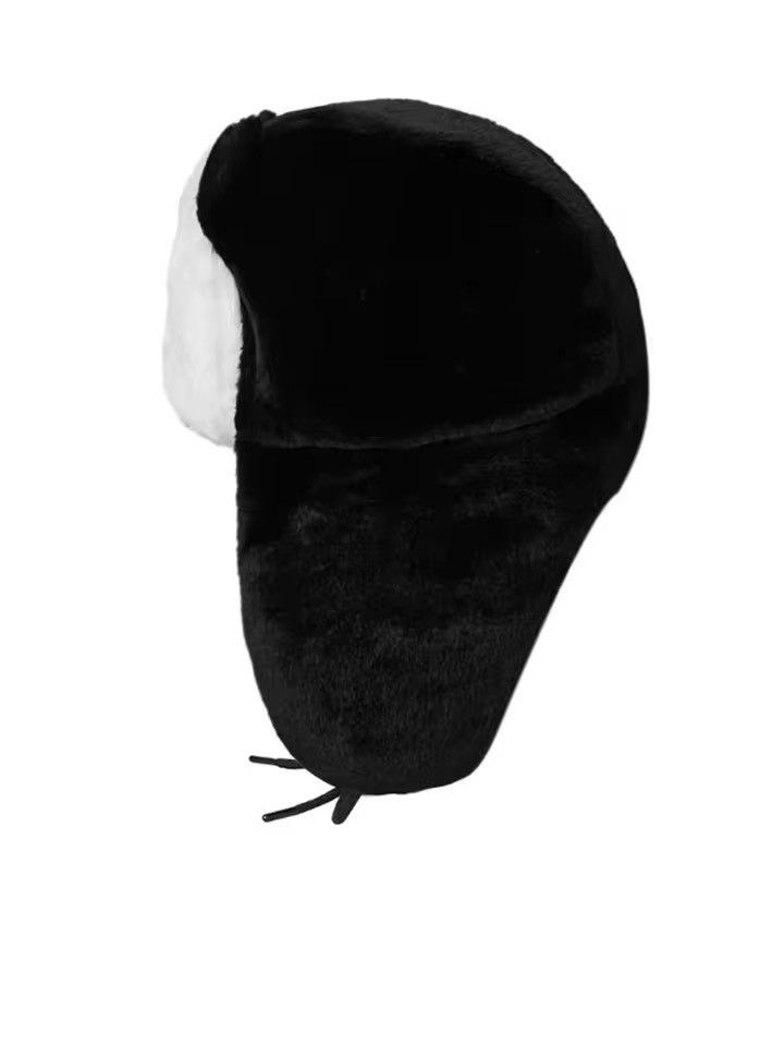 Other Ushanka Hat Black White Panda Size ONE SIZE - 3 Thumbnail