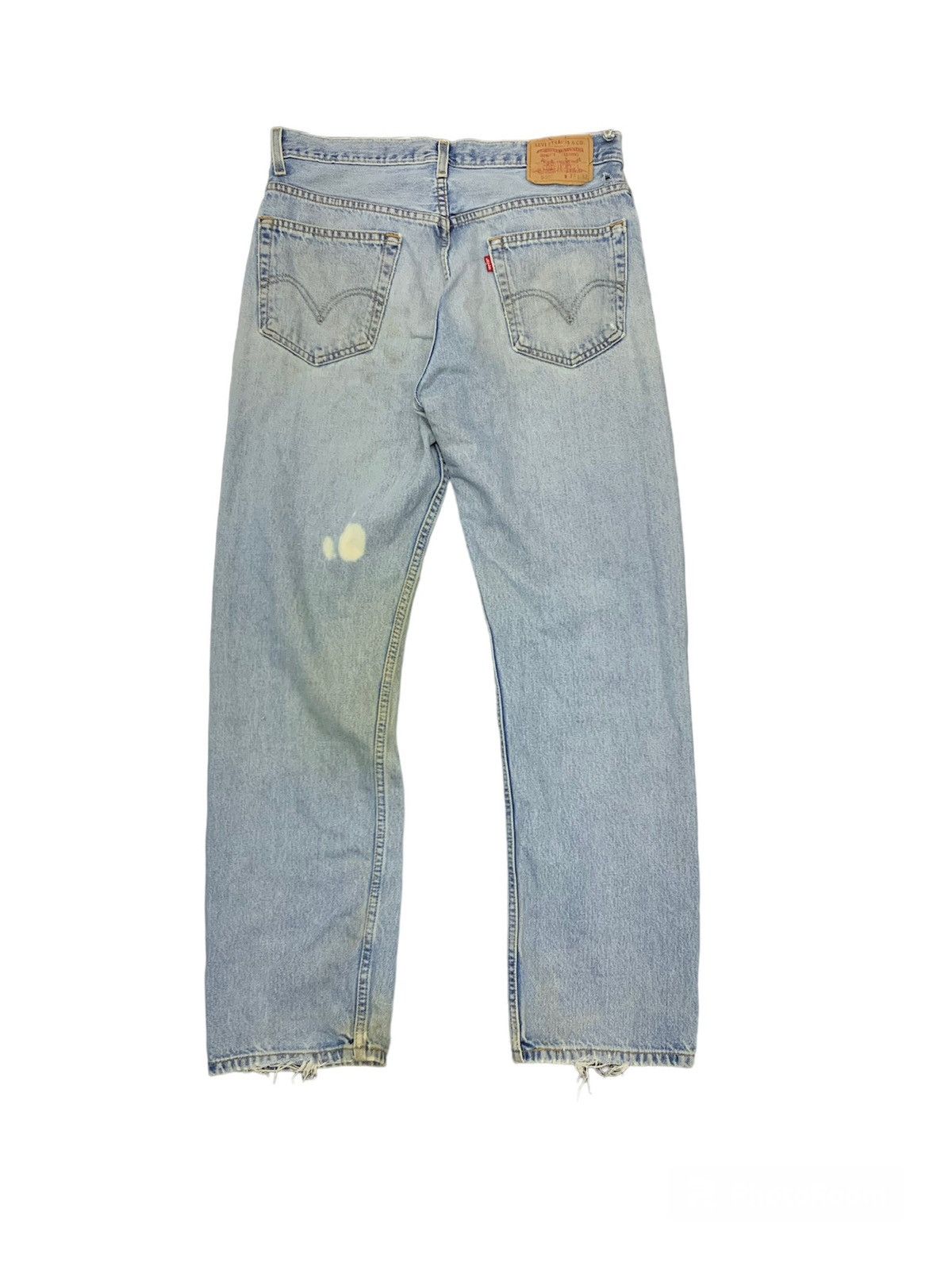 Levi's Vintage Clothing Thrashed Vintage Levis 505 Regular Fit Jeans Size US 34 / EU 50 - 2 Thumbnail