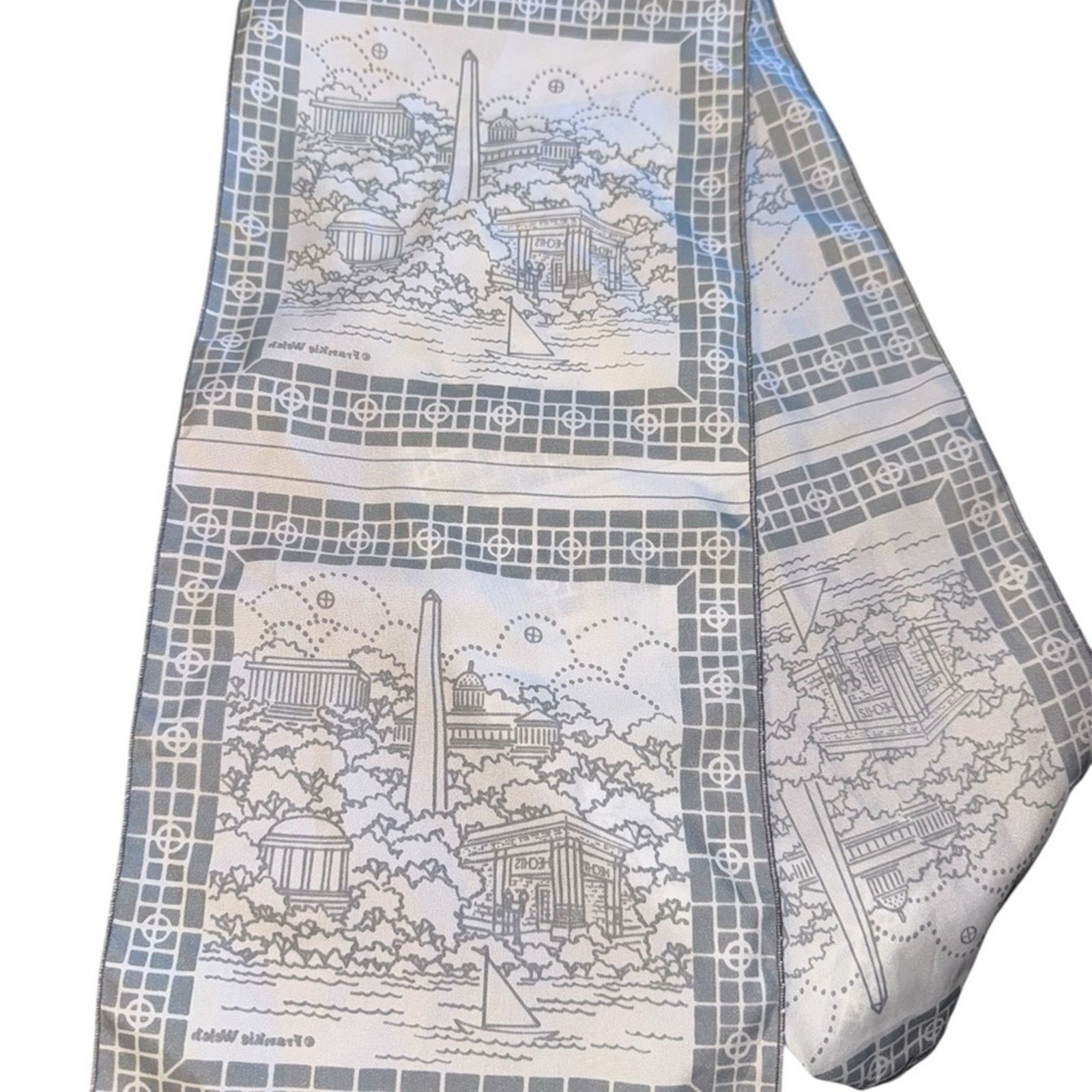 NBDN Nobrandedon VTG Frankie Welch Alexandria VA/Washinton DC city scarf Size ONE SIZE - 1 Thumbnail