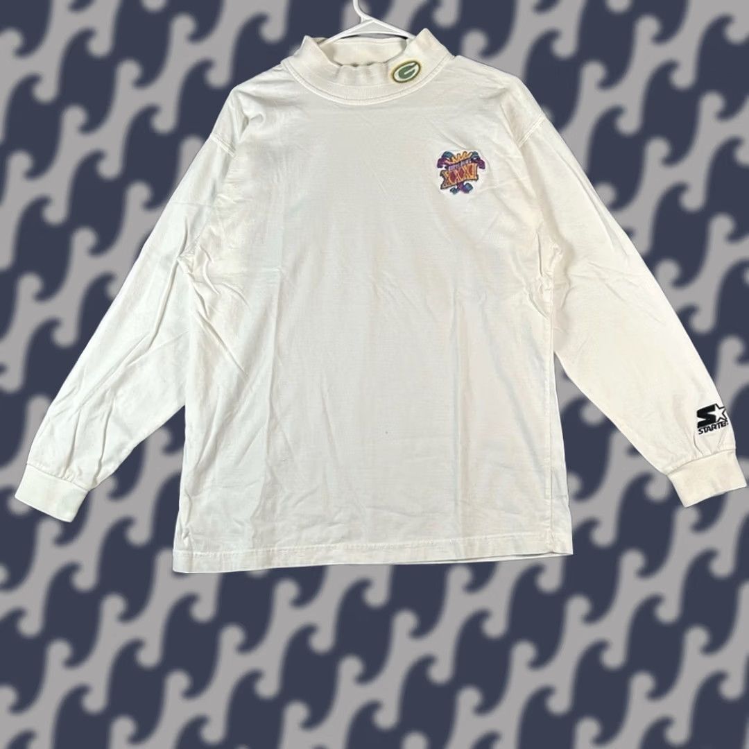 Starter VINTAGE Starter Team NFL White Pullover Collared Green Bay Packers Shirt Mens Large Size US L / EU 52-54 / 3 - 1 Thumbnail