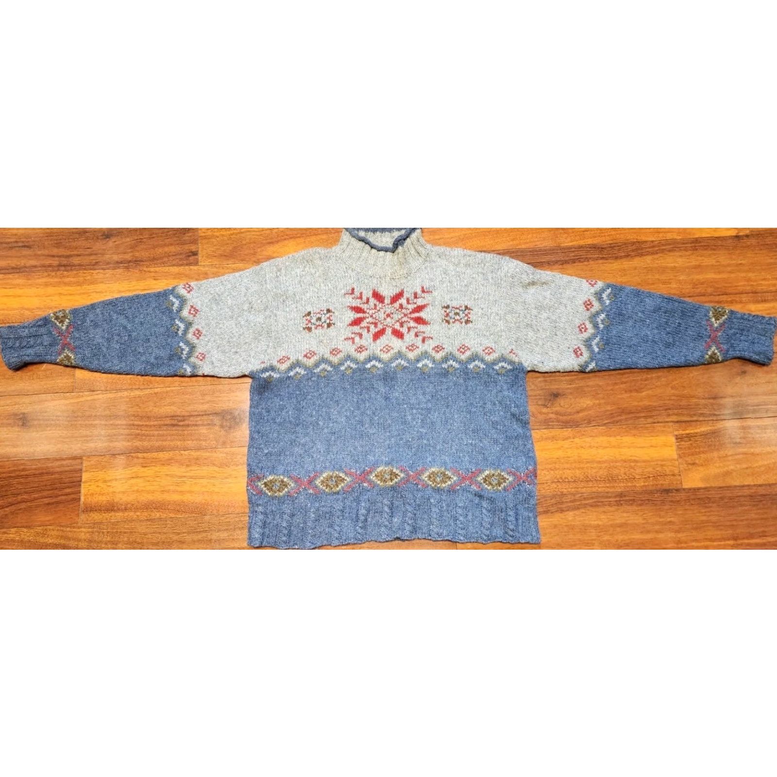 Vintage VINTAGE St Johns Bay Sweater Women XL Mock Neck Pullover Southwestern Woll Blend Size XL / US 12-14 / IT 48-50 - 5 Thumbnail