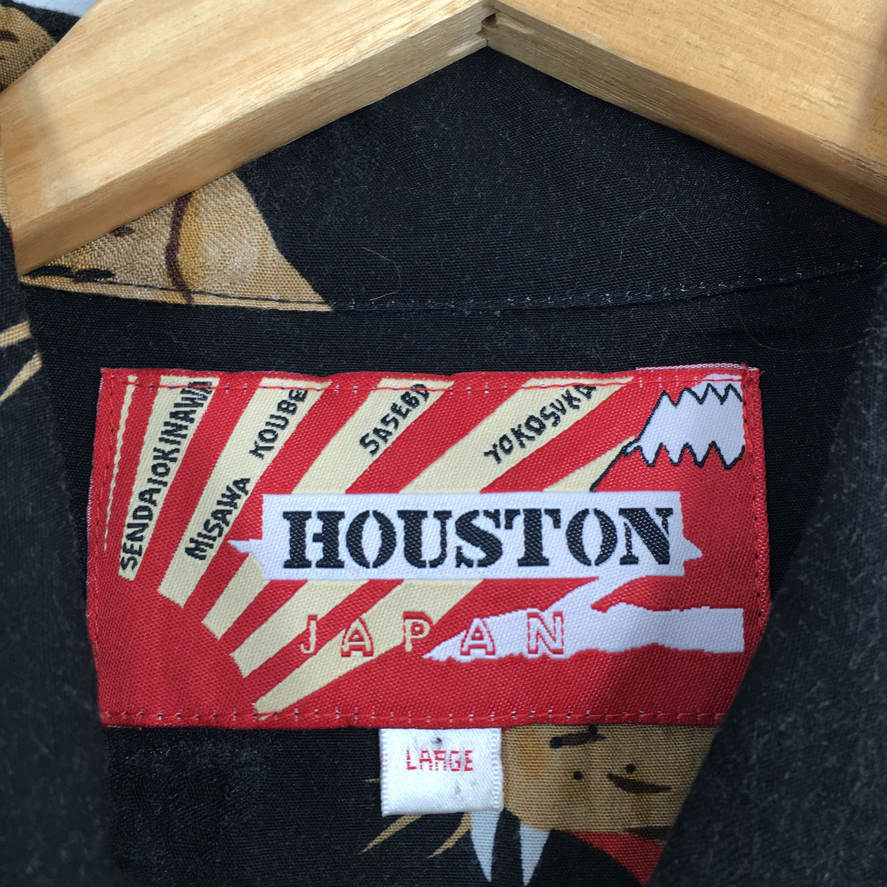 Japanese Brand 90s Houston Jungle Tiger Roar Aloha Hawaii Rayon Shirt Size US L / EU 52-54 / 3 - 5 Thumbnail