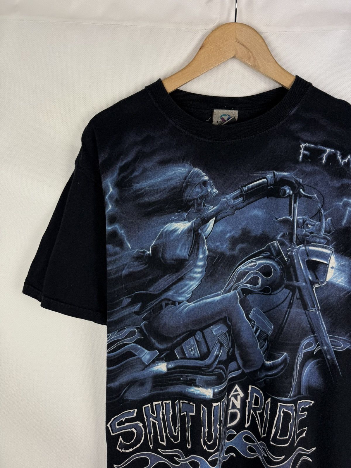 Liquid Blue FTW Shut Up And Ride Liquid Blue Graphic Print T Shirt Tee Size US L / EU 52-54 / 3 - 4 Thumbnail