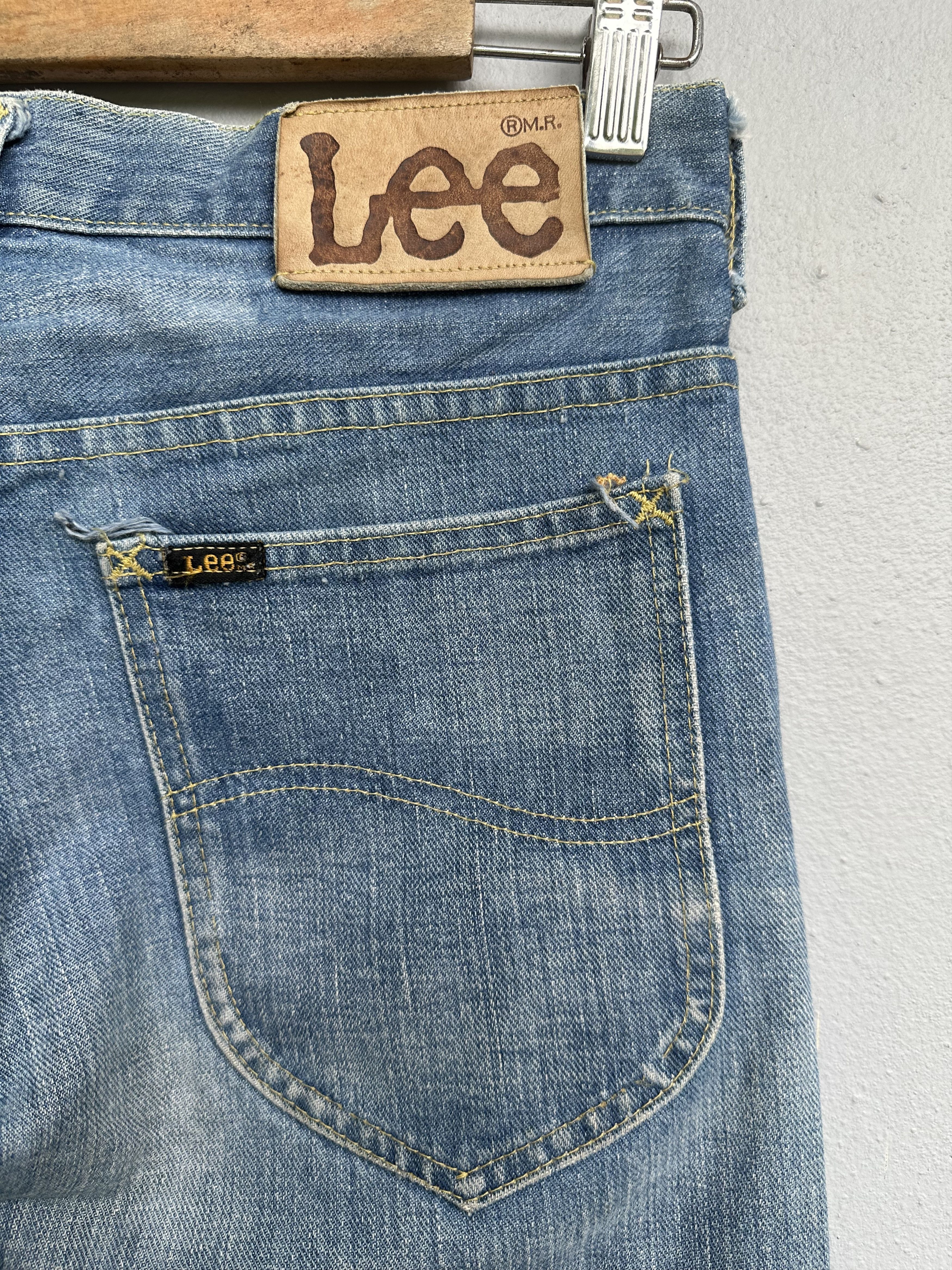Lee Rare Vtg Distressed Lee Riders 70s Talon 42 Flare Denim Jean Size US 30 / EU 46 - 23 Thumbnail