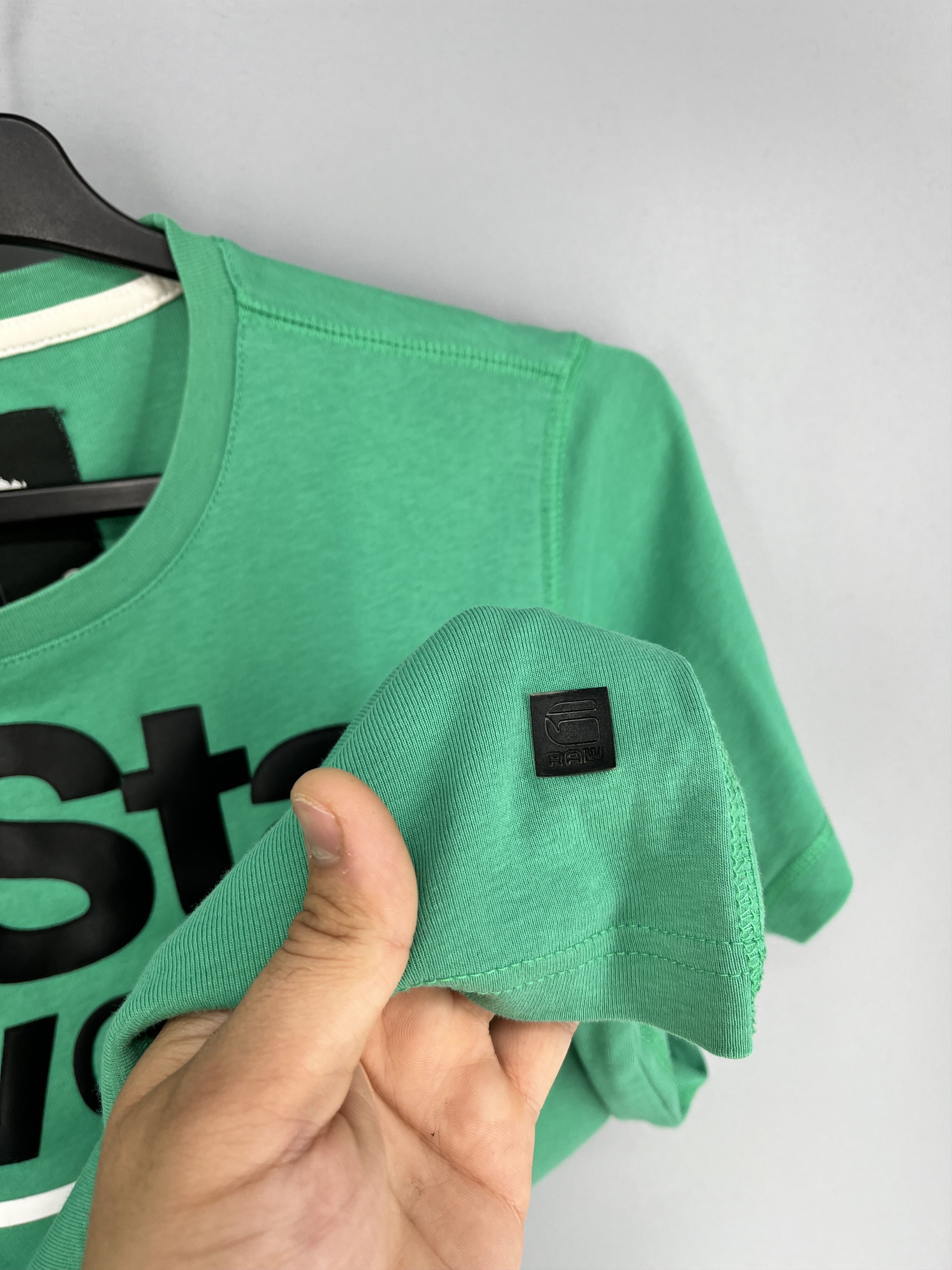 G-Star Vintage G-Star Raw T-Shirt Green Big Centre Logo Size m Size US M / EU 48-50 / 2 - 8 Thumbnail