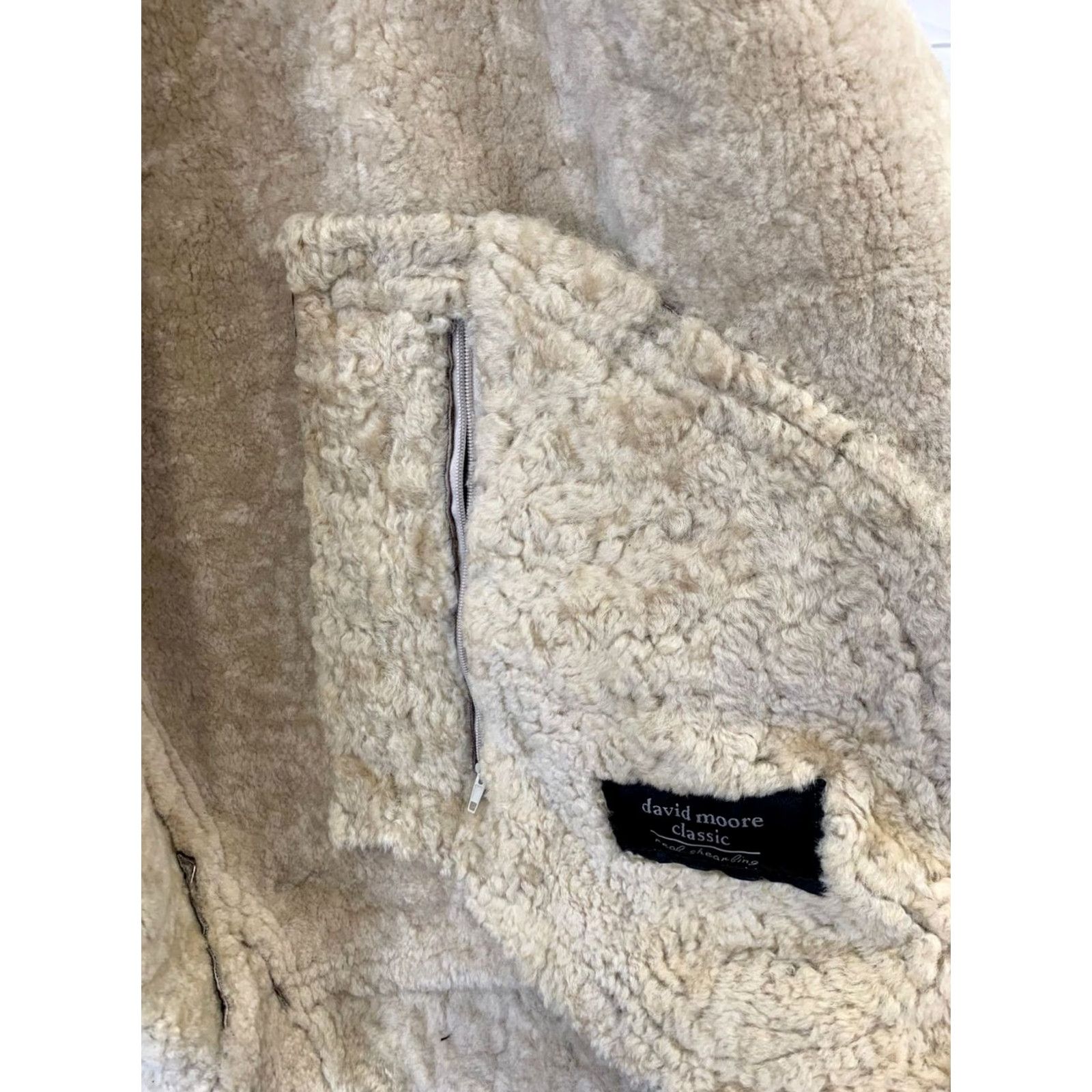 Vintage VINTAGE David Moore Classic Shearling Leather Jacket Bomber Men 3XL Brown Aviator/B3 Bomber Jacket Mens 3XL Brown Shearling Leather Jacket Size US XXL / EU 58 / 5 - 3 Thumbnail