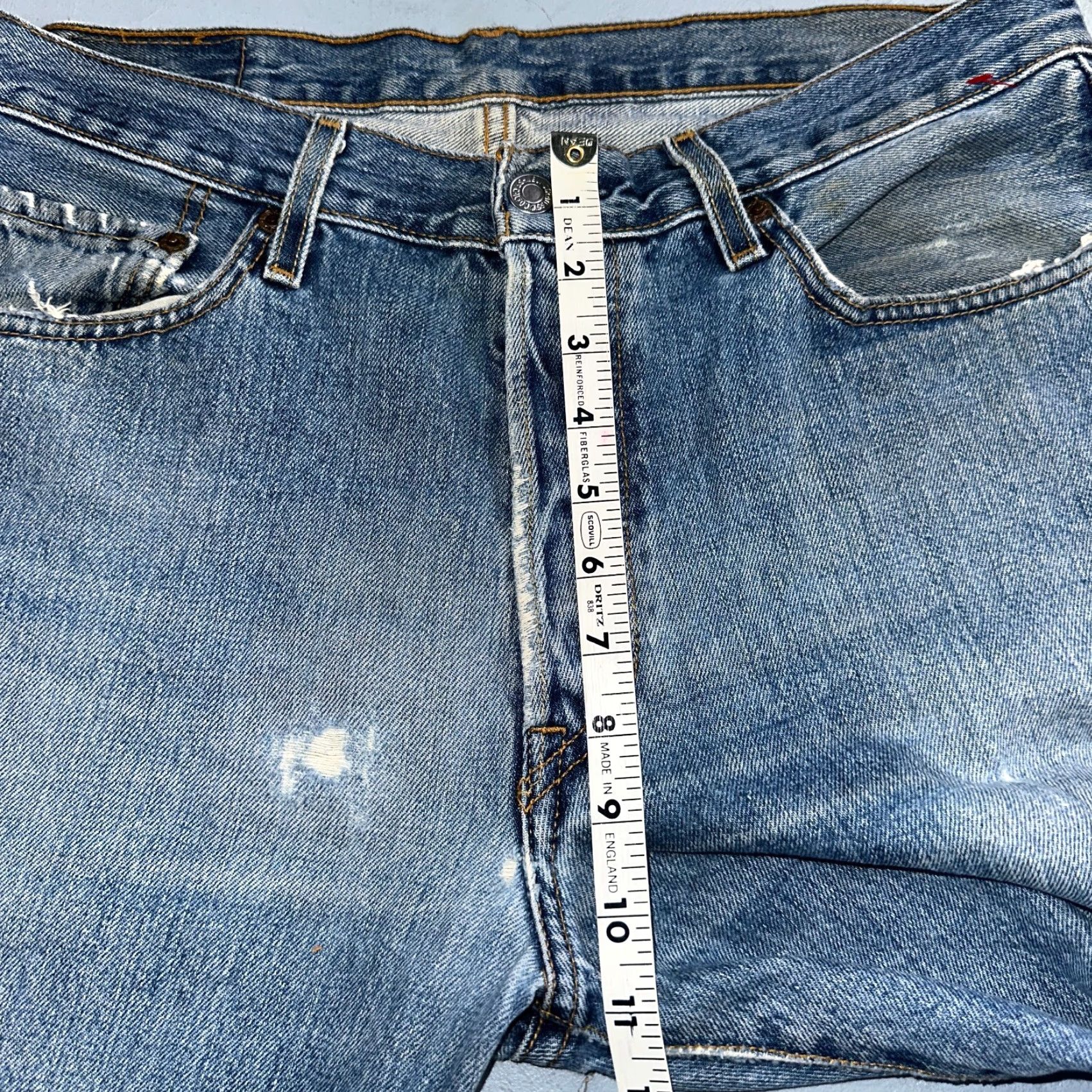 Levi's VINTAGE Levi's 501 Straight Leg Jeans 90s Blue Medium Wash 34x32 Mens Size US 34 / EU 50 - 6 Thumbnail