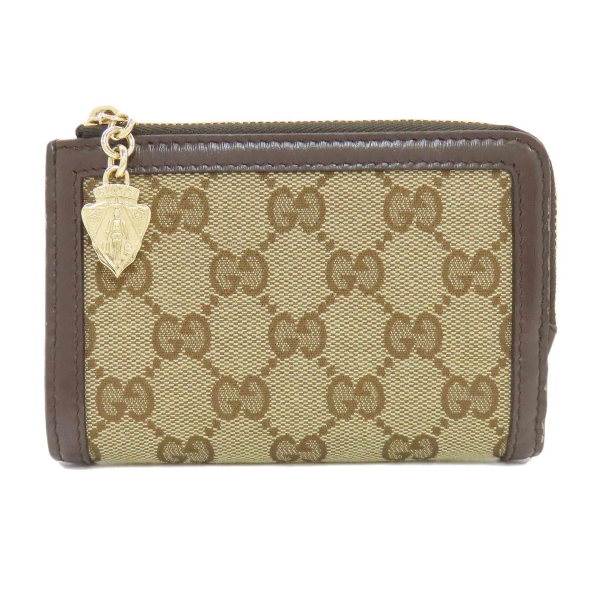 Gucci Gucci 790036 GG Pattern Bifold Wallet Canvas Women's GUCCI Size ONE SIZE - 1 Thumbnail