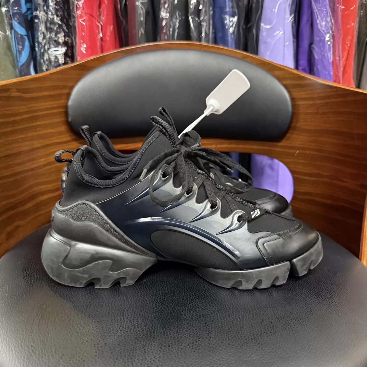 Dior Dior D-Connect Black Dad Shoe 37.5 Lightly Used Size US 7 / IT 37 - 4 Thumbnail