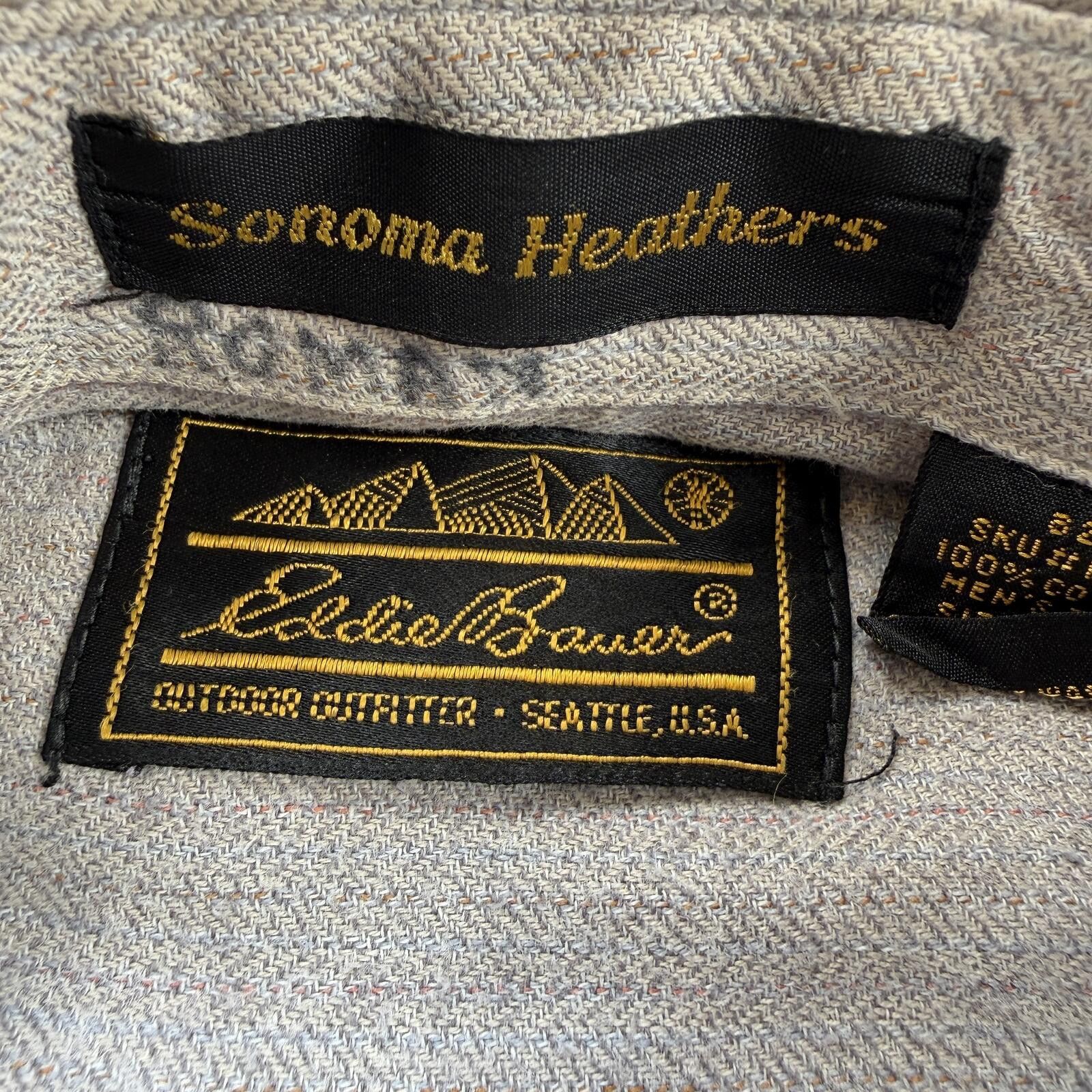 Eddie Bauer Vintage Eddie Bauer Sonoma Heathers Button Up Shirt M Tall Size US M / EU 48-50 / 2 - 4 Thumbnail