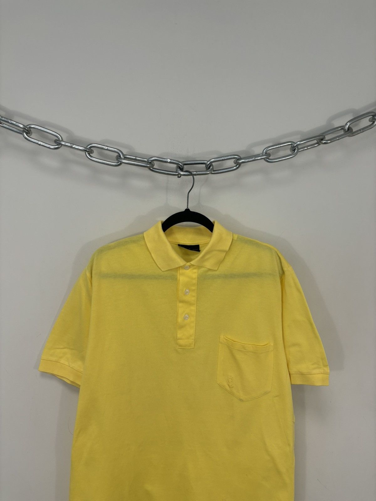 Yves Saint Laurent Vintage Yves Saint Laurent YSL Men’s Yellow Polo Shirt Size US L / EU 52-54 / 3 - 2 Thumbnail