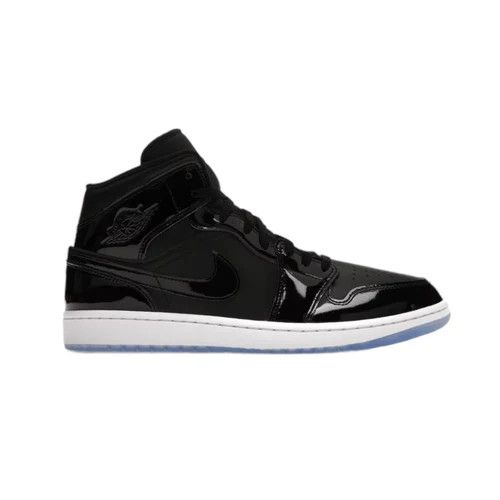 image of Jordan Brand 1 Mid Space Jam (Used) Shoes in Black, Men's (Size 11)