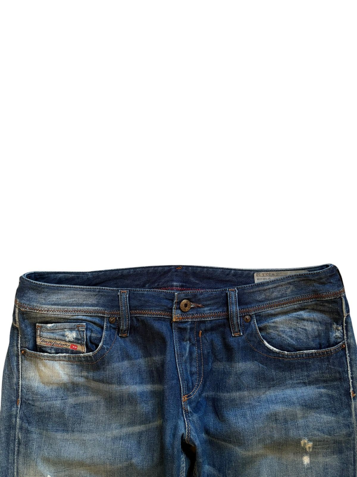 Diesel × Diesel Black Gold Vintage Italy Diesel Lowky Mud Wash Distressed Loose Jeans Size 36" / US 14 / IT 50 - 4 Thumbnail