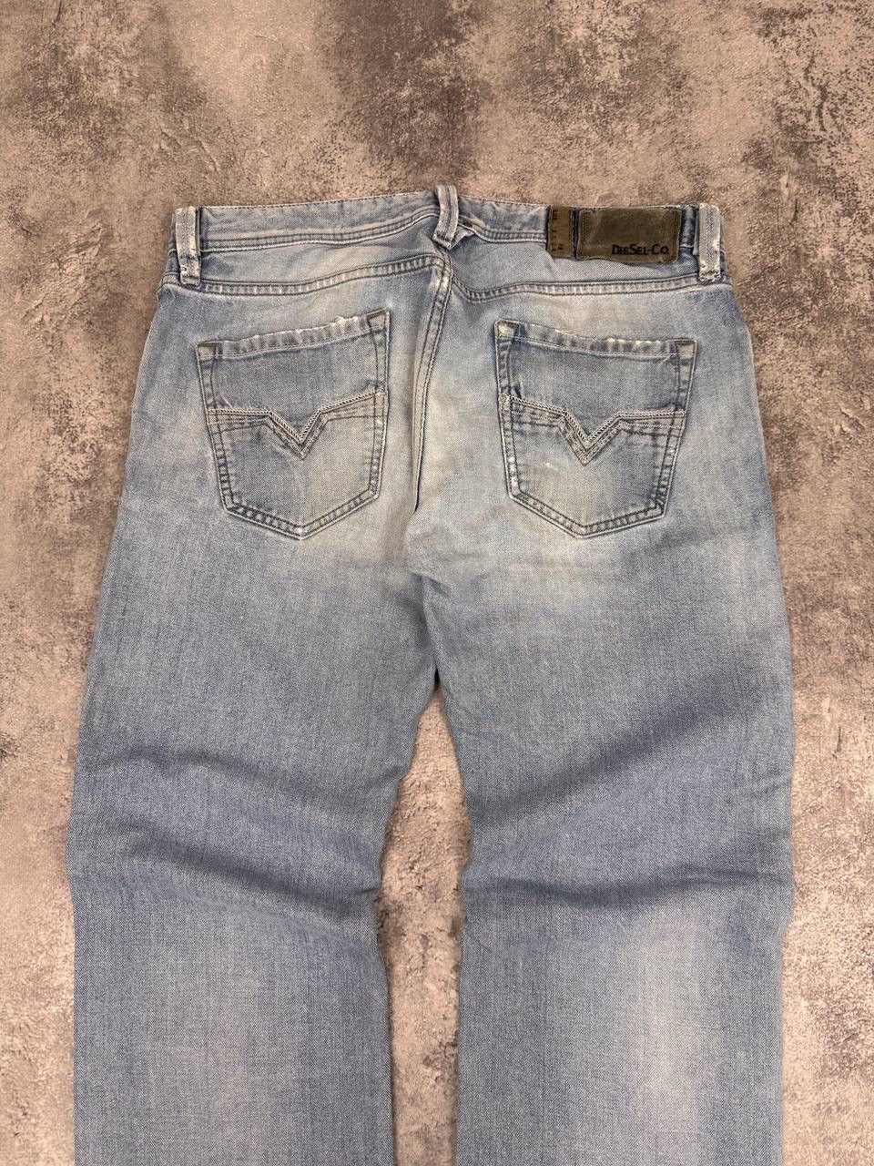 Diesel Diesel Men's Denim Pants Jeans Light Blue Straight Fit Size US 32 / EU 48 - 2 Thumbnail