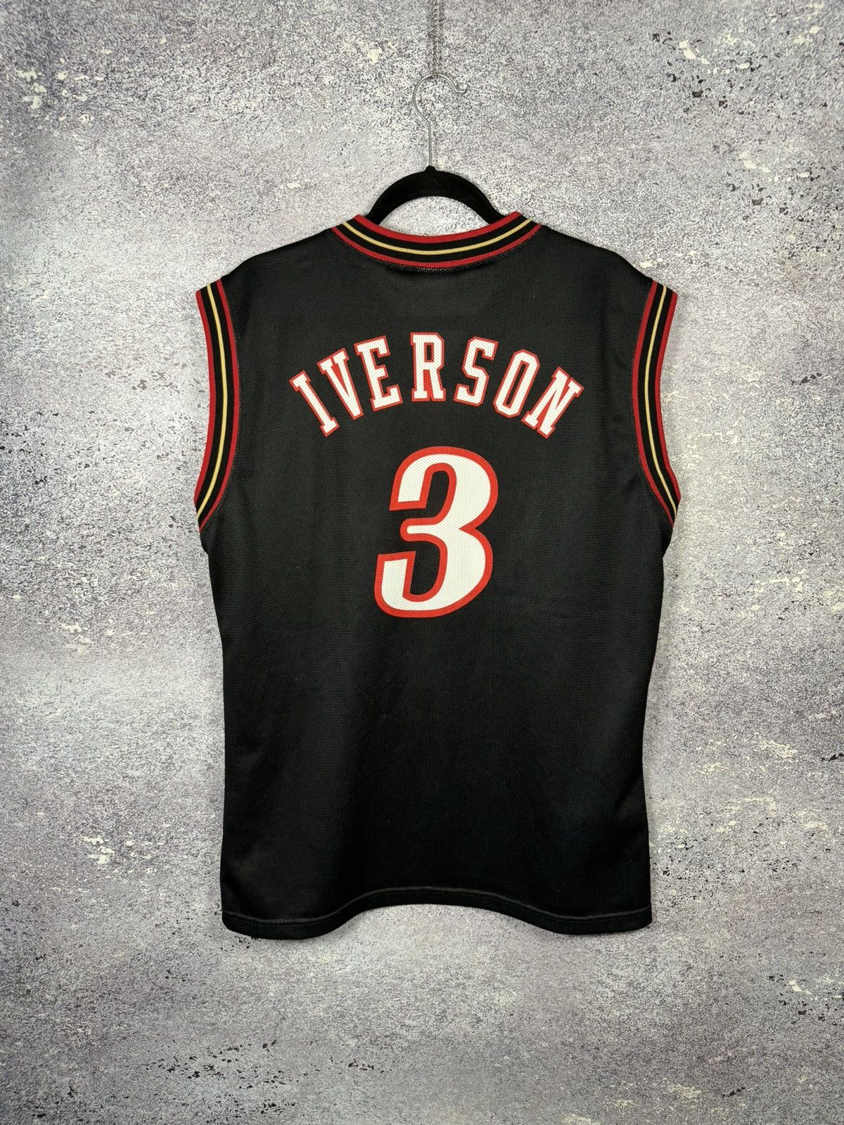 NBA #3 Allen Iverson 90’s Champion Sixers Philadelphia Jersey Size US L / EU 52-54 / 3 - 11 Thumbnail