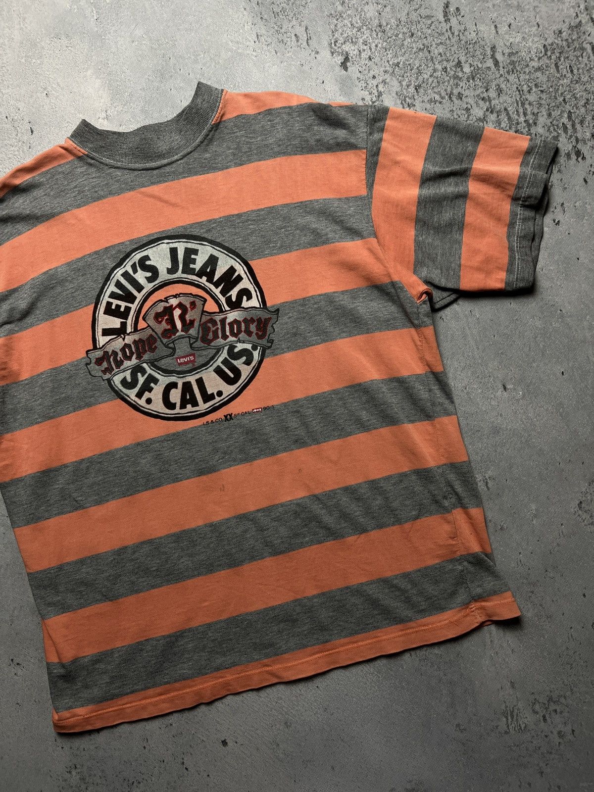 Levi's Levi's Jeans SF. CAL. US. Hope N Glory 80s 90s Vintage Tee Size US L / EU 52-54 / 3 - 4 Thumbnail