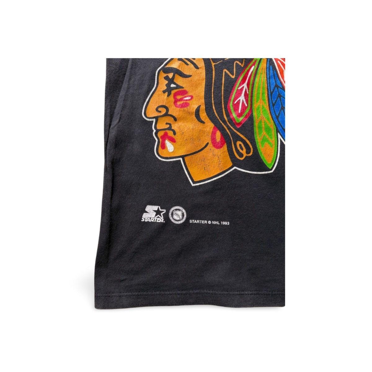 Starter 1993 Chicago Blackhawks Starter Tshirt Size US L / EU 52-54 / 3 - 4 Thumbnail