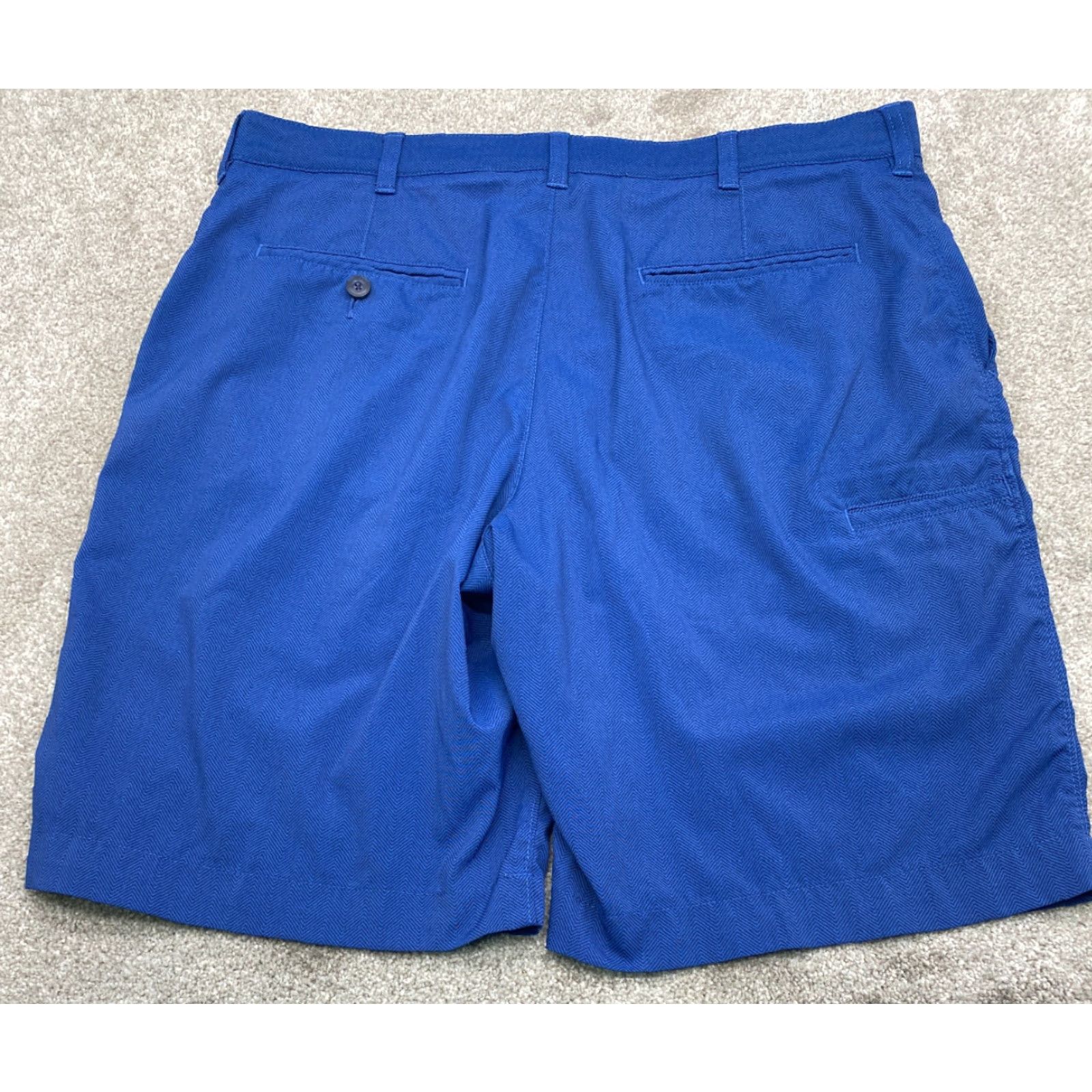 PGA Tour PGA TOUR Golf Performance Shorts 34x10 Blue Chevron Stretch Pockets 6539 Men Shirt Chino Slim? Size US 34 / EU 50 - 7 Thumbnail