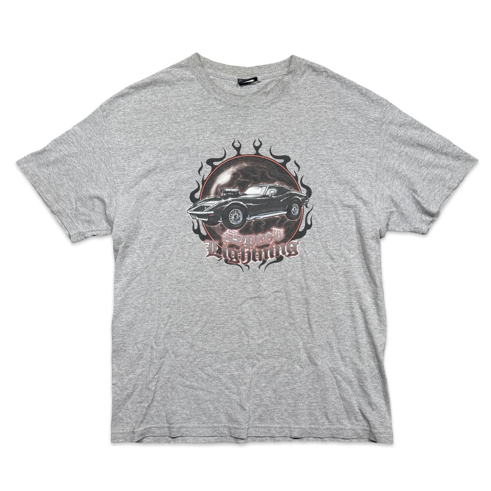 Extreme Cashmere Extreme Limit Speed Lightning Flames Muscle Car Y2K T-Shirt Size US XL / EU 56 / 4 - 1 Thumbnail