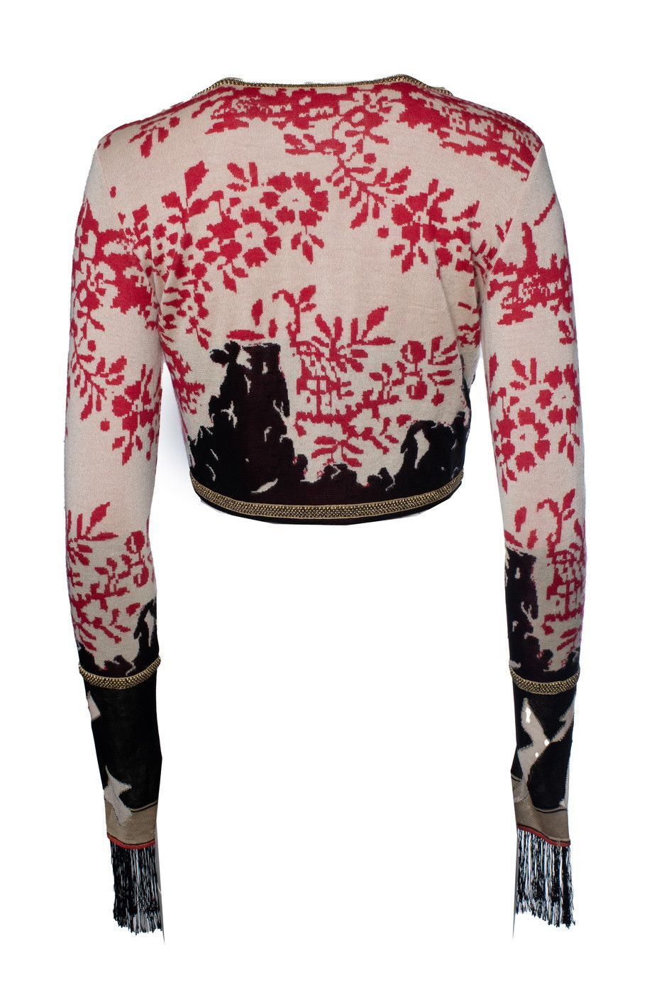 Chanel Chanel, silk and cashmere floral printed cardigan Size S / US 4 / IT 40 - 3 Thumbnail