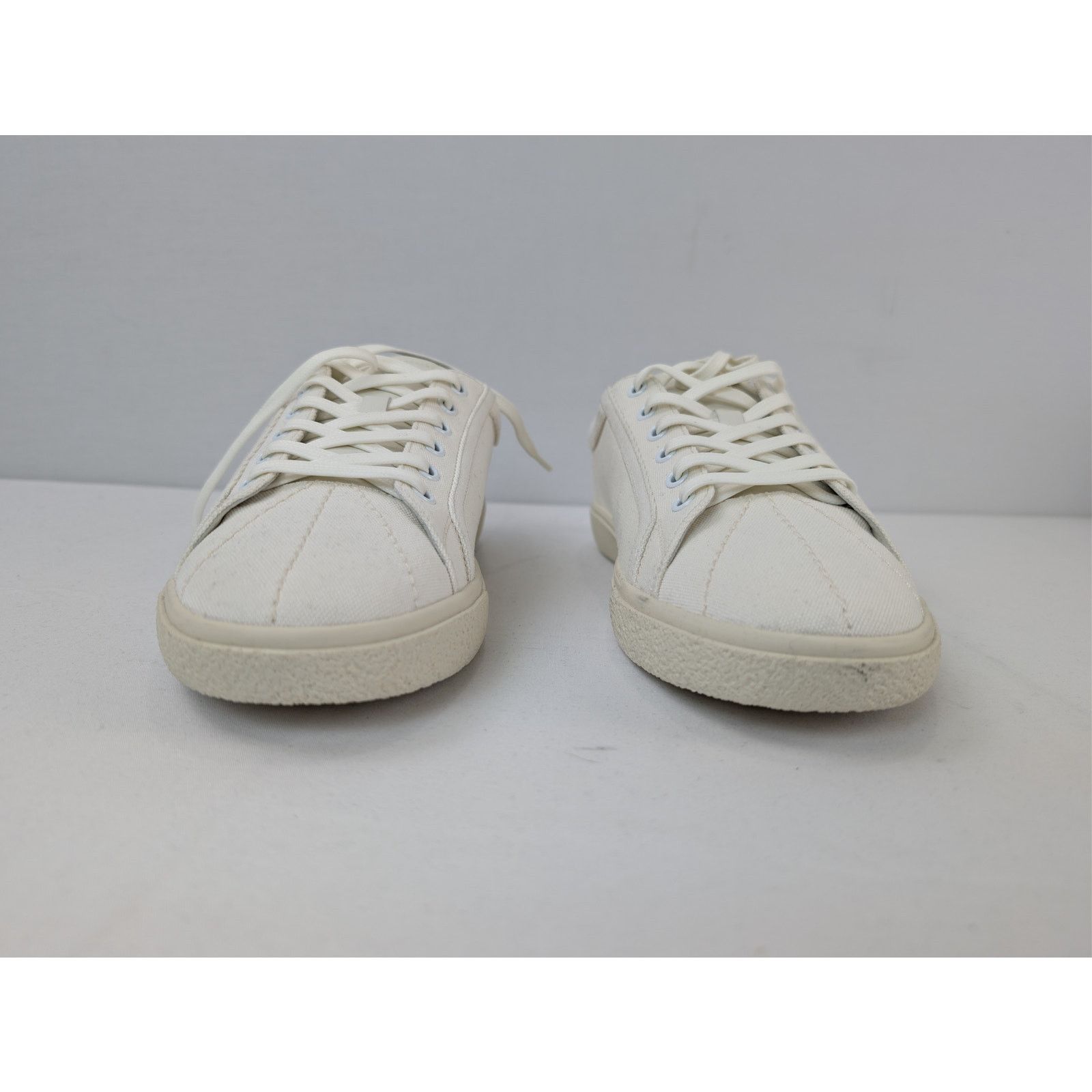 Celine o1rshd1 Canvas & Calfskin Low top Sneakers in White Size US 10 / EU 43 - 9 Thumbnail