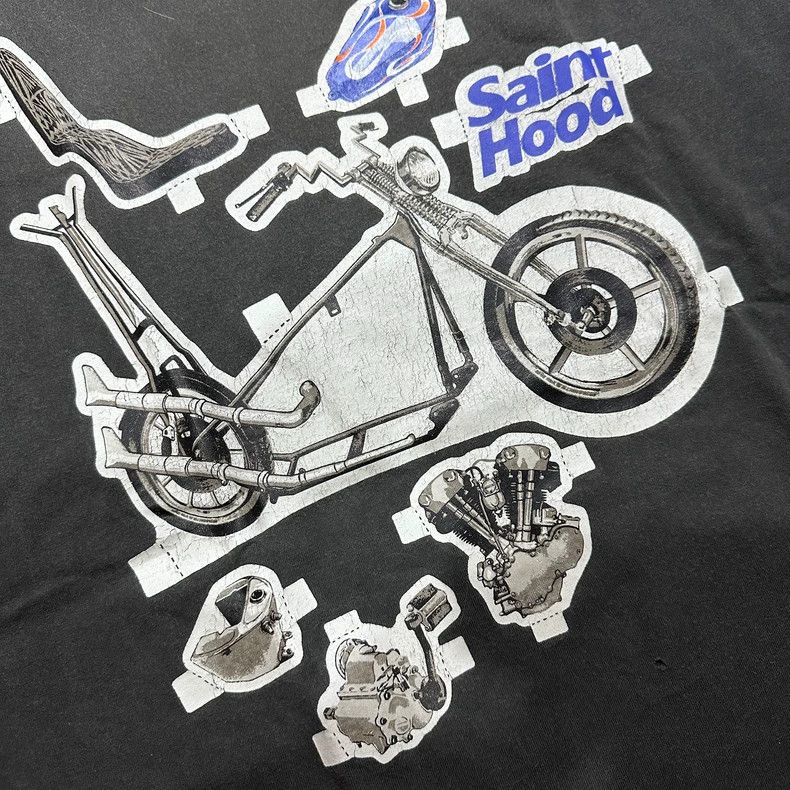 Saint Michael Saint Michael Washing bicycles to make old joint short sle Size US XXL / EU 58 / 5 - 3 Thumbnail