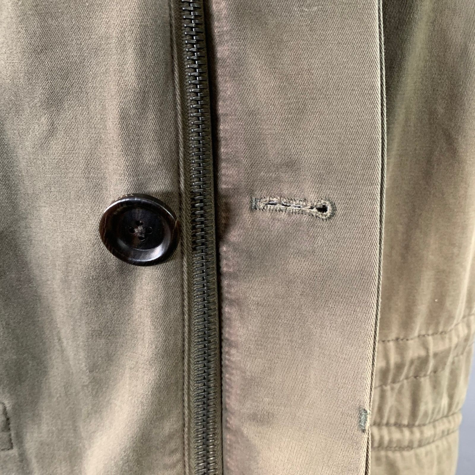 Yves Salomon YVES SALOMON Green Olive Acrylic Blend Fur Hooded Coat Size US S / EU 44-46 / 1 - 5 Thumbnail