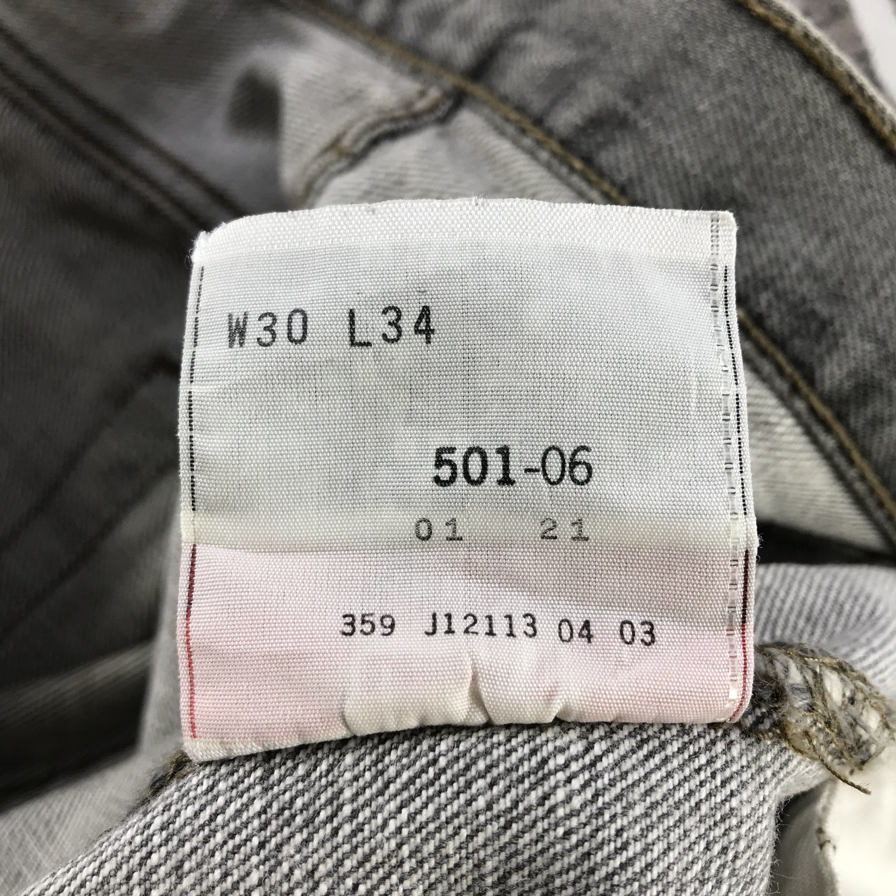Levi's Vintage Levis 501 Jeans Faded Gray Denim KJ3369 Size US 30 / EU 46 - 12 Thumbnail