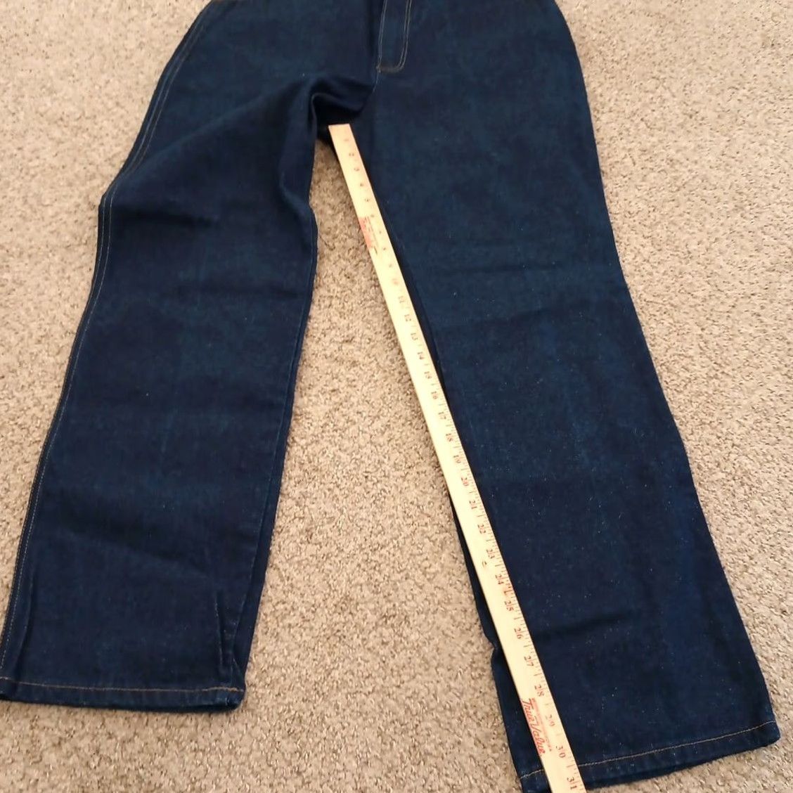 Wrangler VINTAGE Wrangler Jeans Women High Rise 31x31 Blue Denim 18 Regular Cotton 100% Straight Dark Desert Size 28" / US 6 / IT 42 - 6 Thumbnail