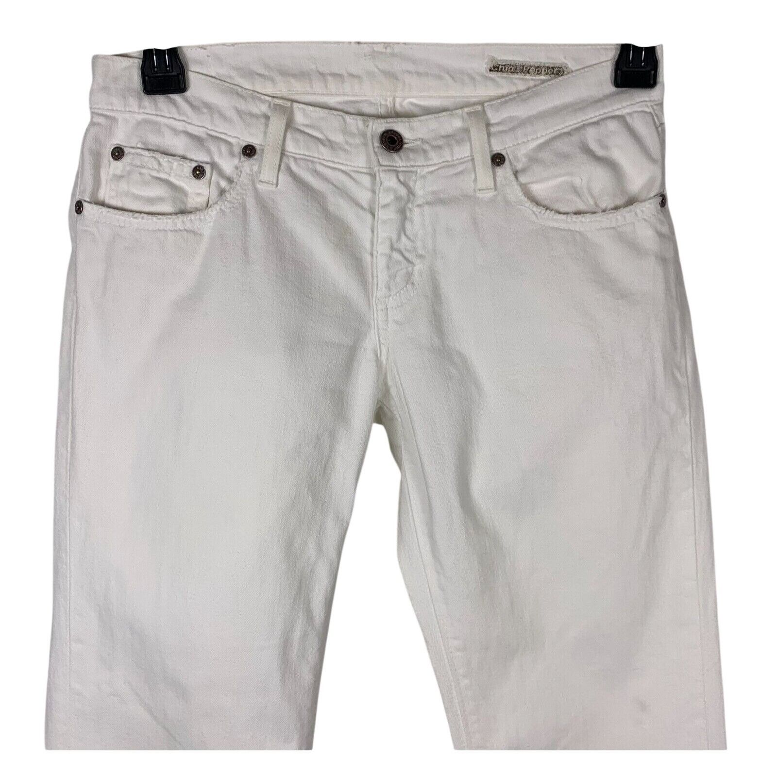 Chip & Pepper Chip & Pepper Pamela Jeans Women’s 29 White Distressed Flare Size 29" - 3 Thumbnail