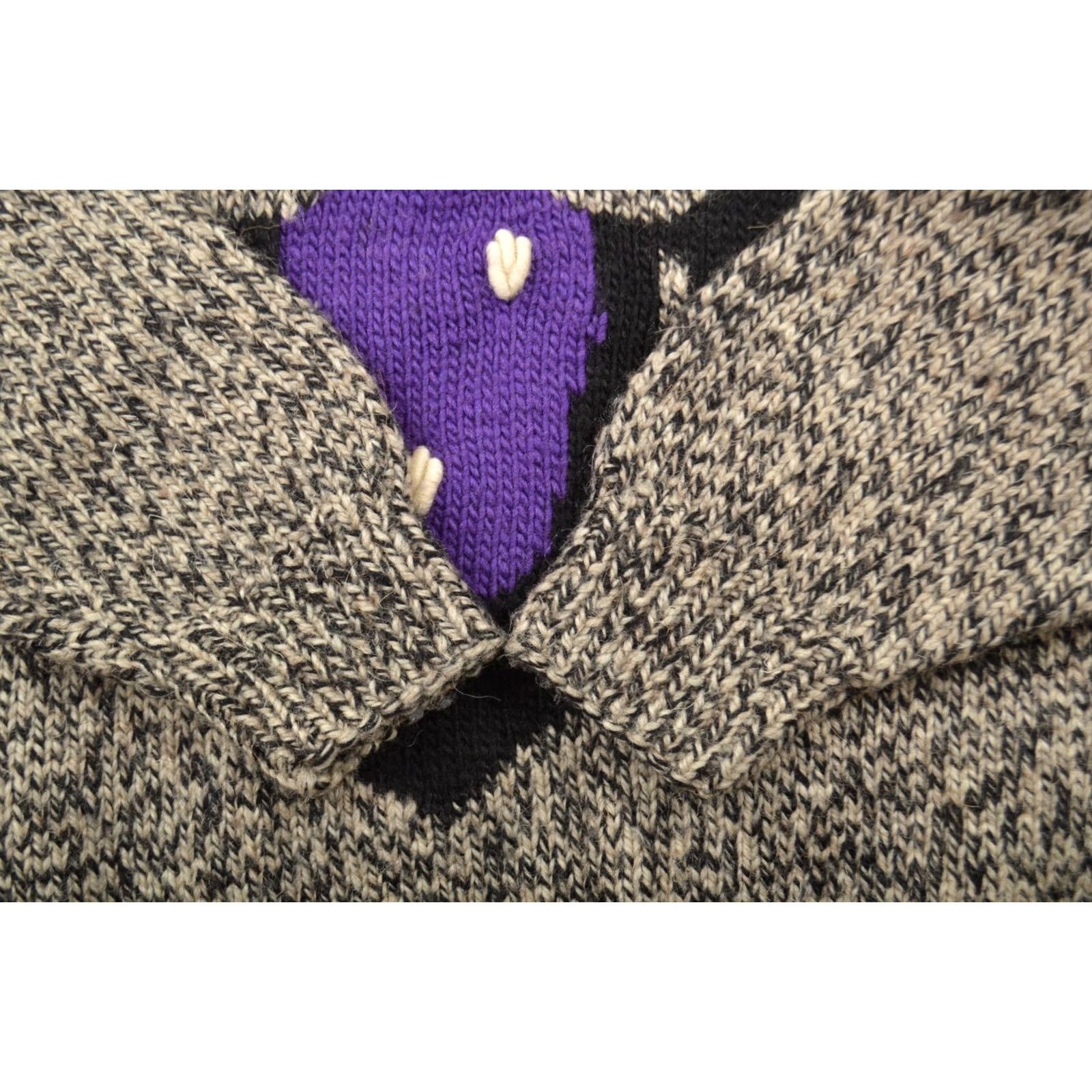 Vintage VINTAGE Unisex Wool Abstract Knit Longhorn Sweater Pachamama Style Size L Mens Womens Girls Boys Size L / US 10 / IT 46 - 3 Thumbnail