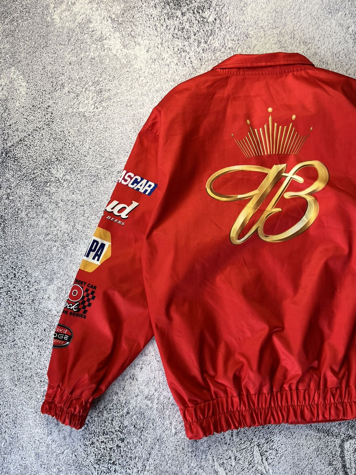 Vintage Novelty Racing Polyester Red Full Zip Up Lightweight Jacket Size US M / EU 48-50 / 2 - 9 Thumbnail