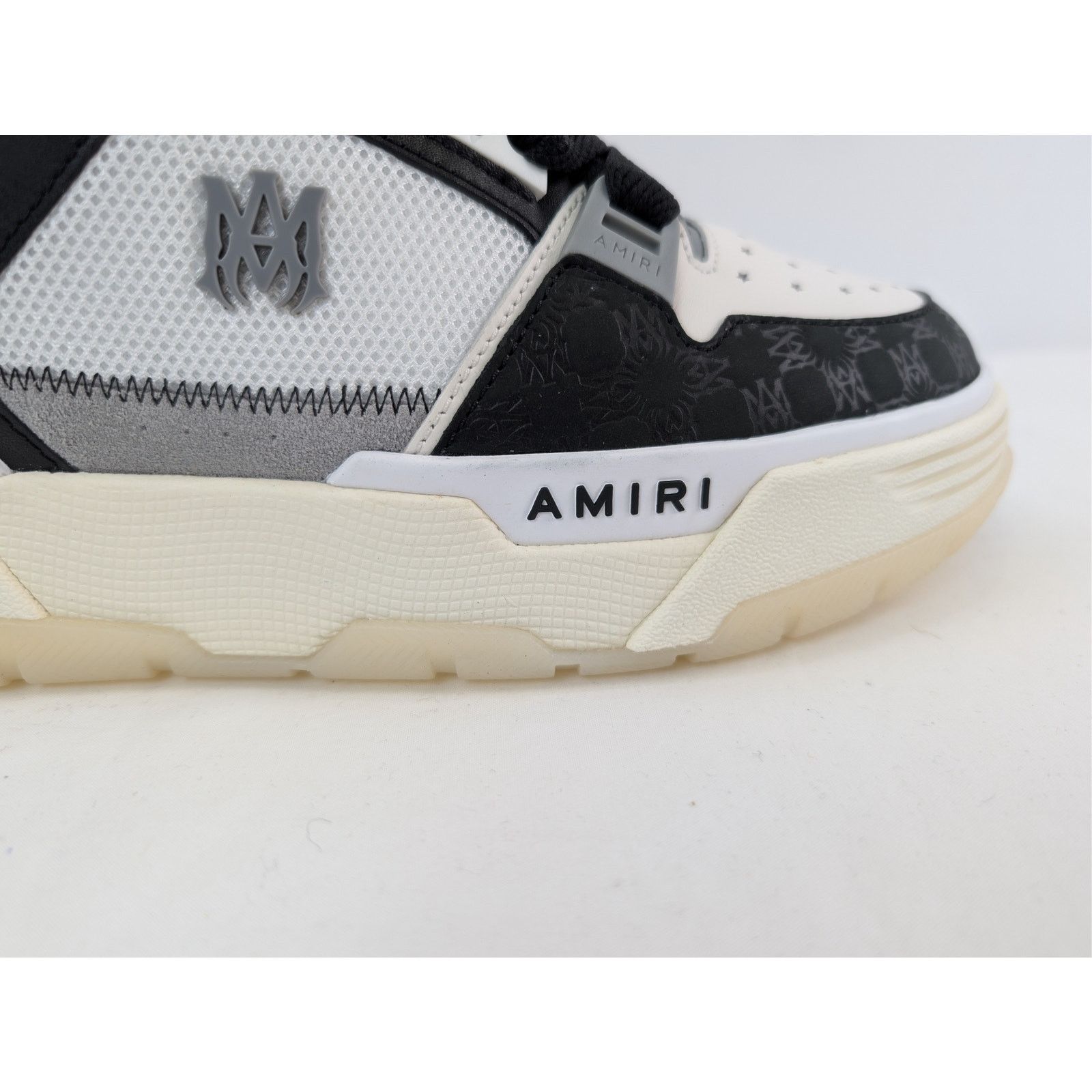 Amiri o1rshd1 MA-1 Quad Debossed Nubuck Sneakers in Black Size US 10 / EU 43 - 5 Thumbnail