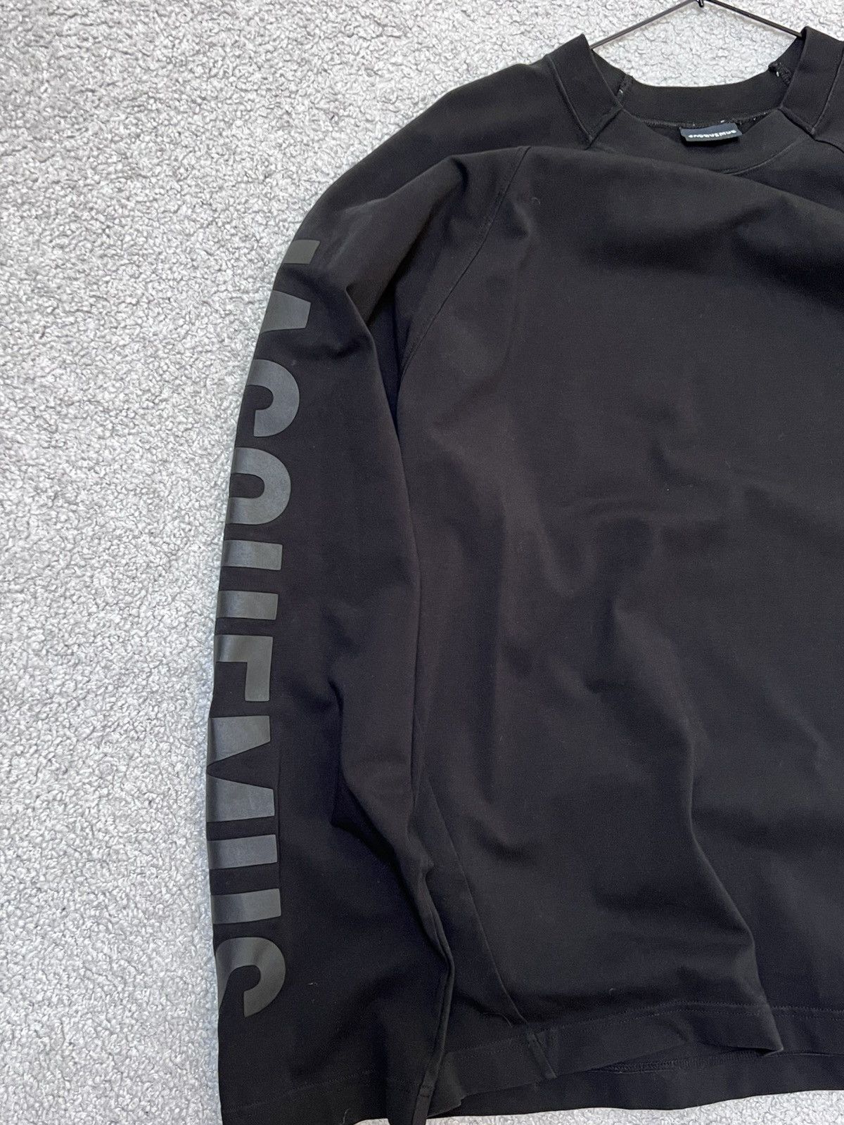 Jacquemus Jacquemus Big Sleeve Logo Black Longsleeve Size L Size US L / EU 52-54 / 3 - 5 Thumbnail