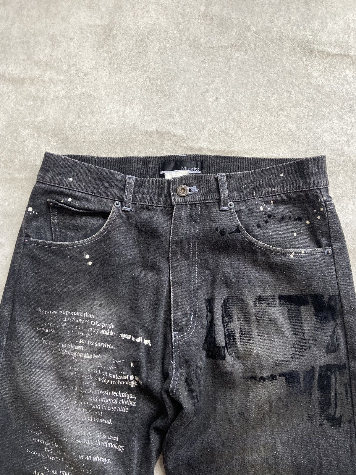 If Six Was Nine In The Attic Poem Jeans Size US 31 - 6 Thumbnail