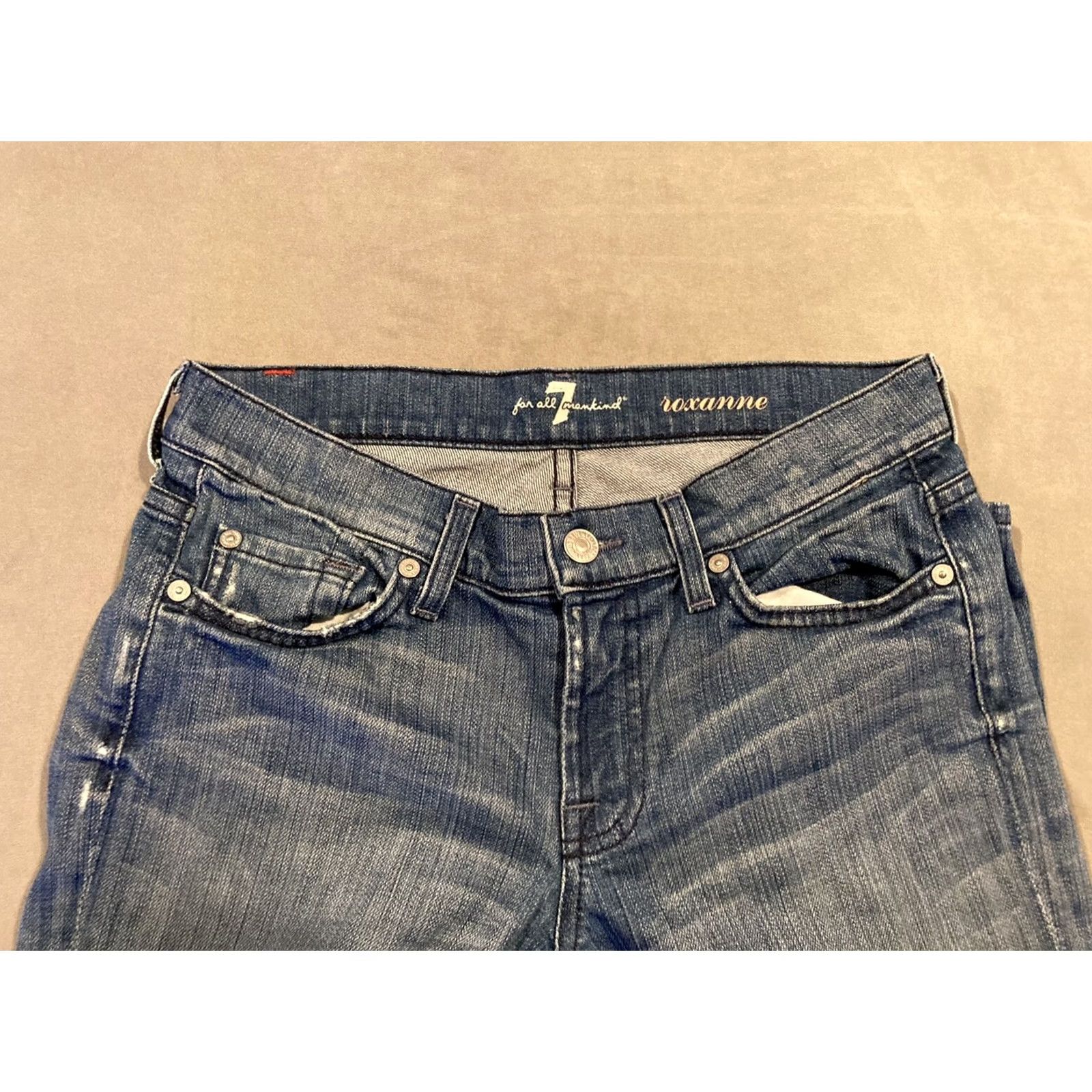 7 For All Mankind Blue Jeans" - Added for clarity Size 27" / US 4 / IT 40 - 4 Thumbnail
