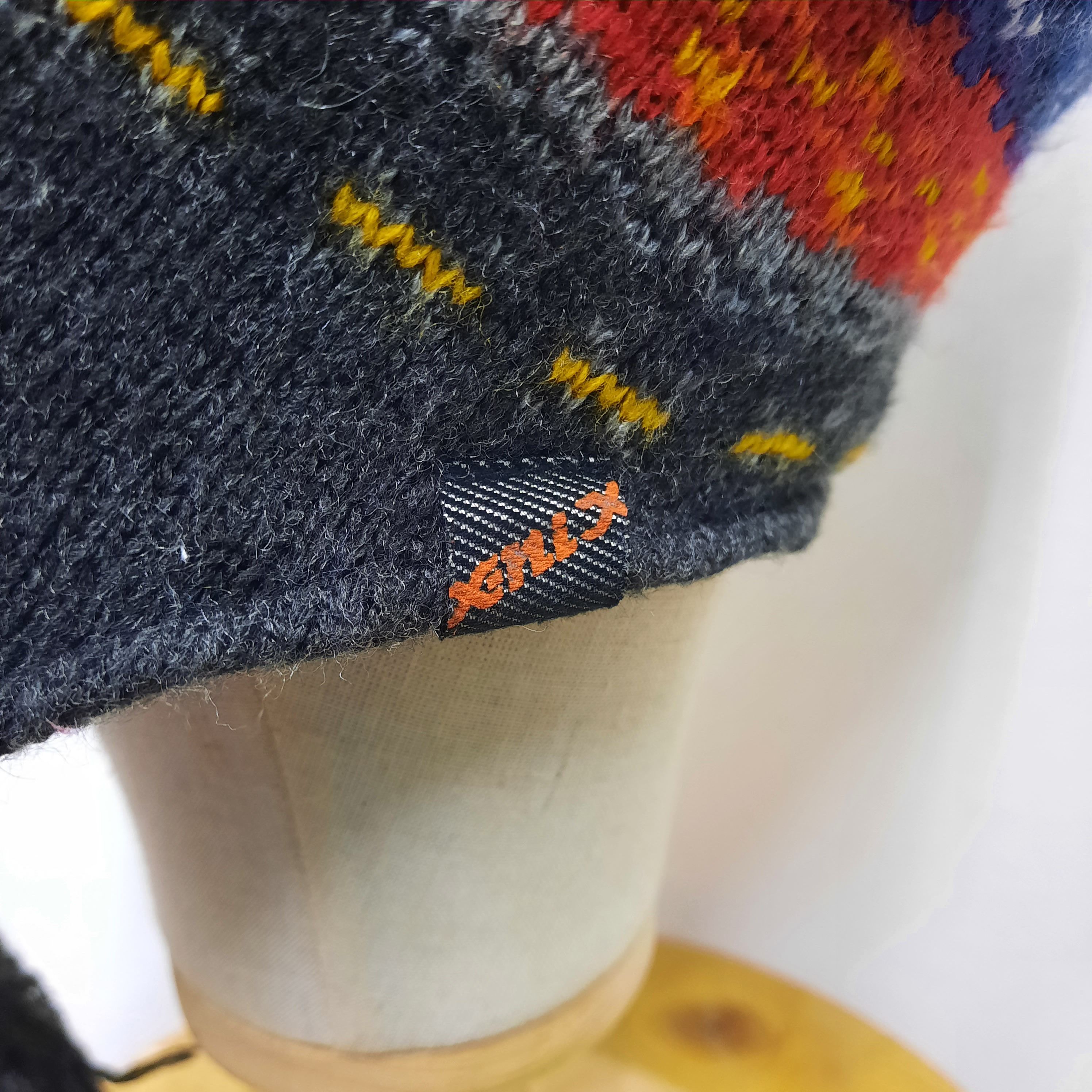 Japanese Brand 🏔 Japanese brand xnix stripes earflap beanie hat Size ONE SIZE - 3 Thumbnail