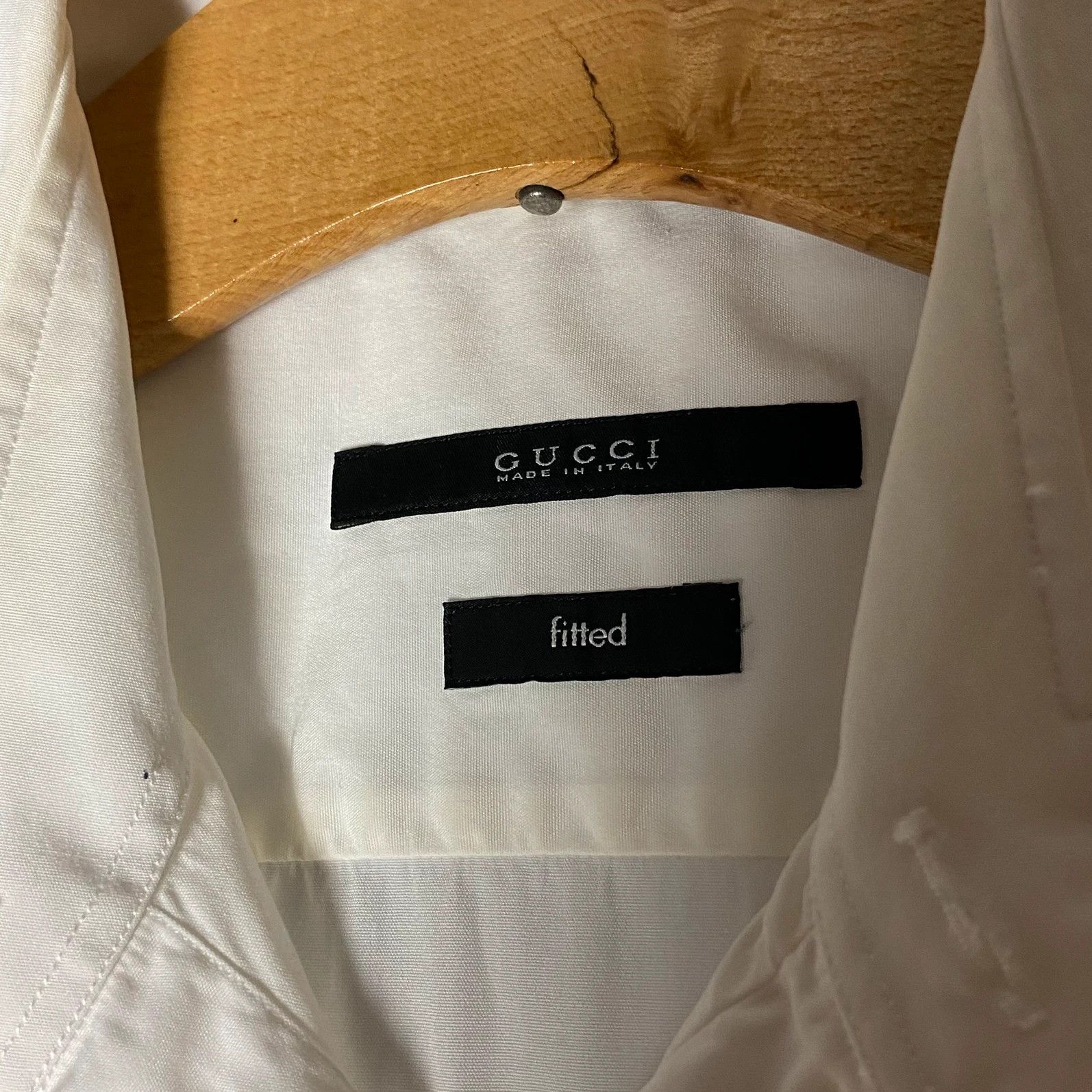Designer × Gucci Gucci shirt longsleeve plain white classic high end Size US M / EU 48-50 / 2 - 4 Thumbnail